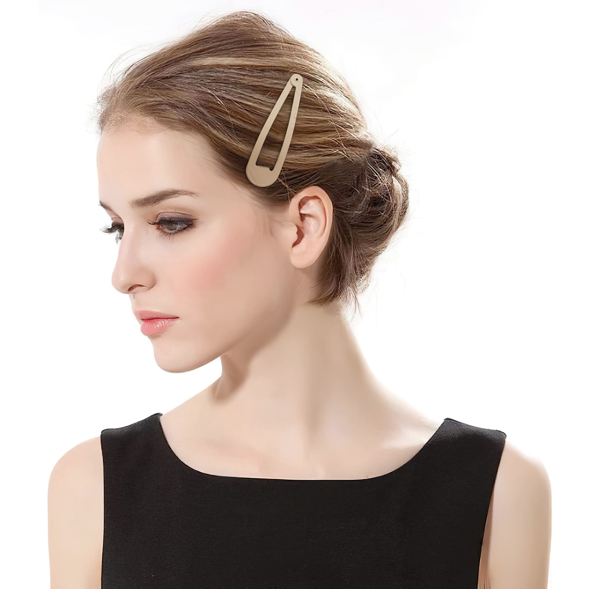 40 Pcs 2.75 Inch Metal Snap Hair Clips for Women Girls Kids Teens - Cute Candy Color Hair Barrettes & Pins - Perfect for Birthday Parties, School, Daily Styling & Gifts