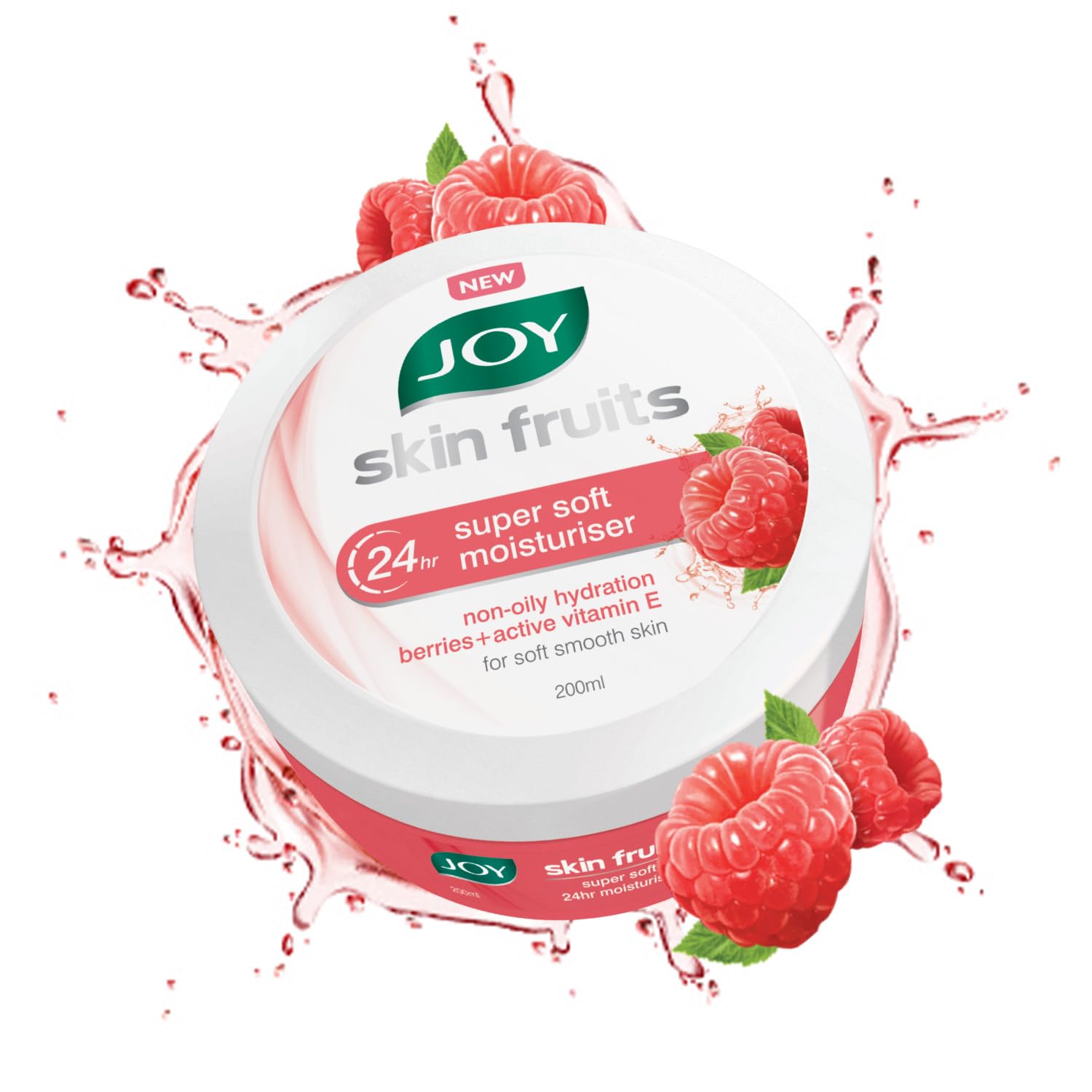 Joy Super Soft Cold Skin Cream - 24 Hour Hydrating Moisturizer for Face, Hands & Body | Lightweight, Oil-Free, Non-Sticky Formula with Berry Extract (200ml) | Perfect for Dry Skin Relief, Night Care & Daily Moisturizing Routine