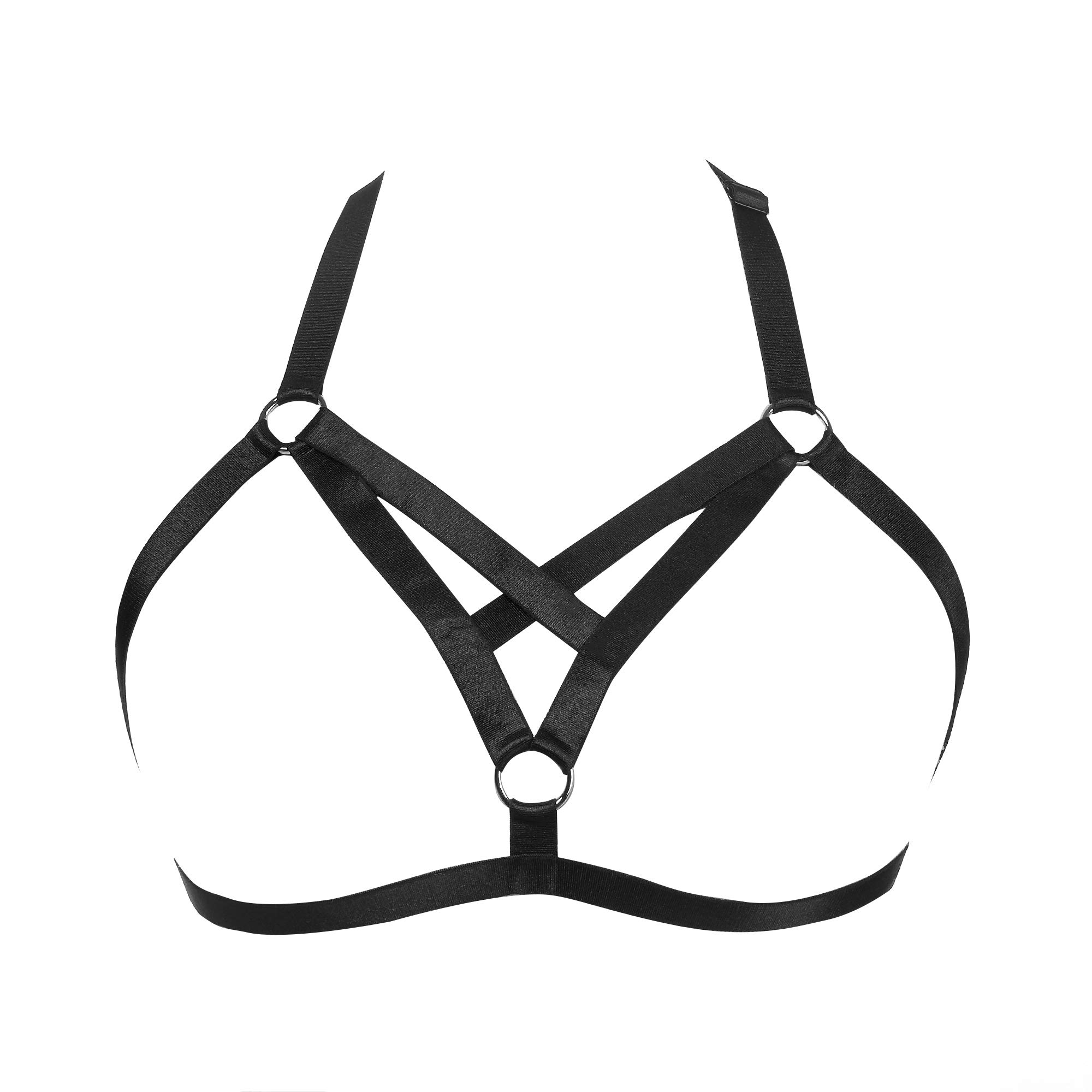 Exotic Women's Lingerie - Gothic Cage Bralette with Elastic Support, Sexy Underwire Bras for Women | Perfect for Date Nights, Boudoir Photography & Special Occasions