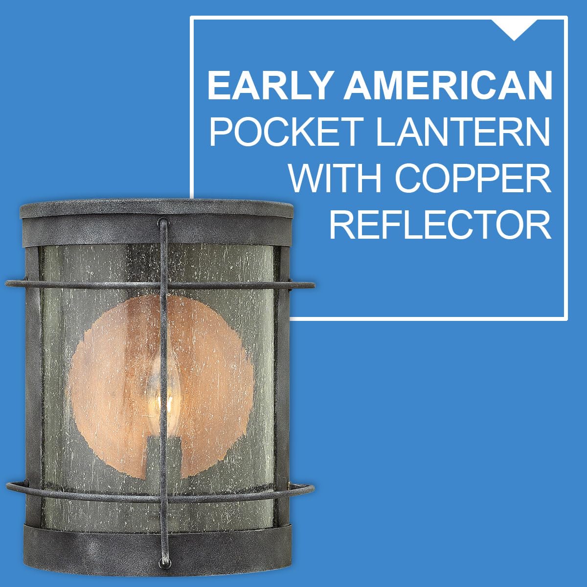 Hinkley Newport Collection Traditional One Light Small Outdoor Wall Mount - Aged Zinc Finish for Porch, Patio & Garden Lighting