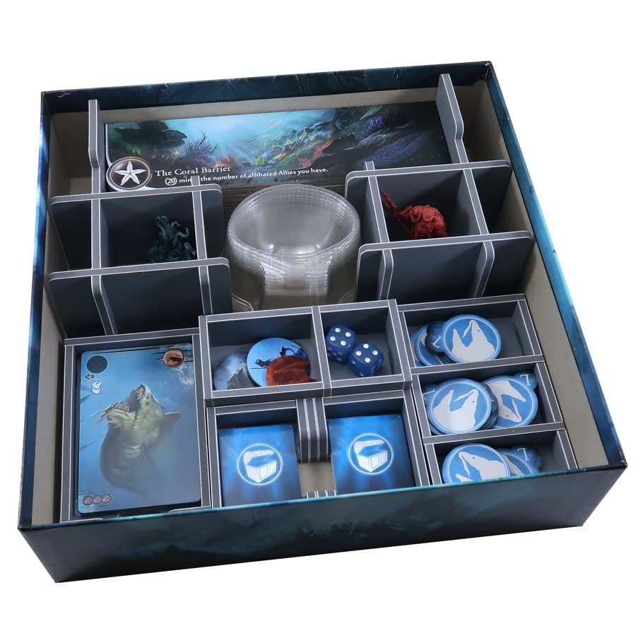 Premium Folded Space Box Insert for Abyss Board Game & Expansions - Organize Game Components for Easy Setup & Storage - Perfect for Game Nights & Collectors