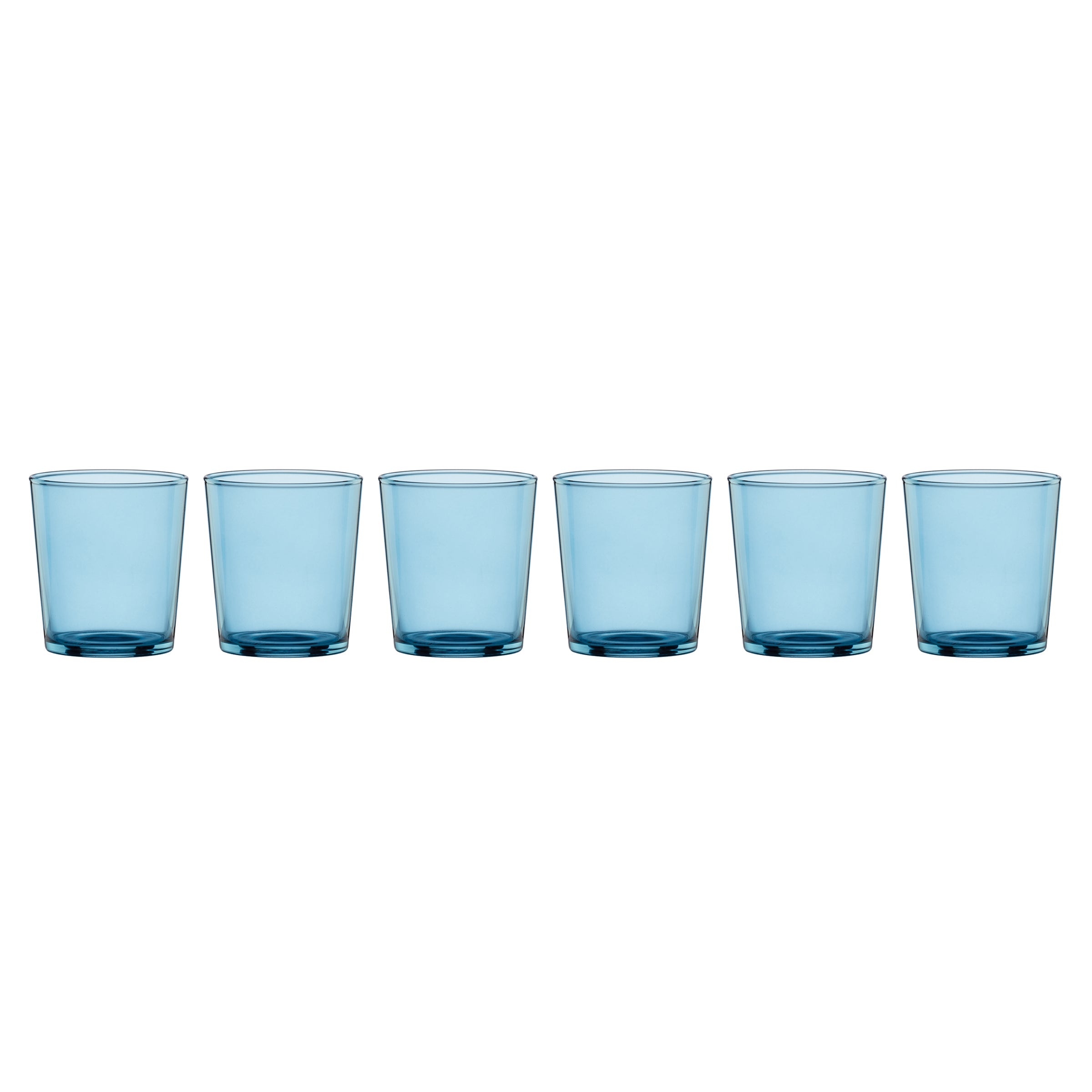 Stackable Blue Shot Glasses Set of 6 - Durable Party Cups for Cocktails, Tequila & Liquor - Perfect for Bars, Weddings & Game Nights