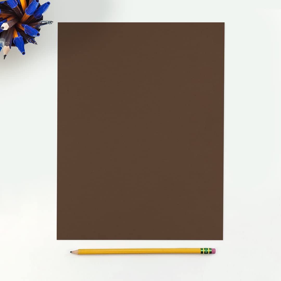Premium Chocolate Brown Cardstock Paper - 8.5
