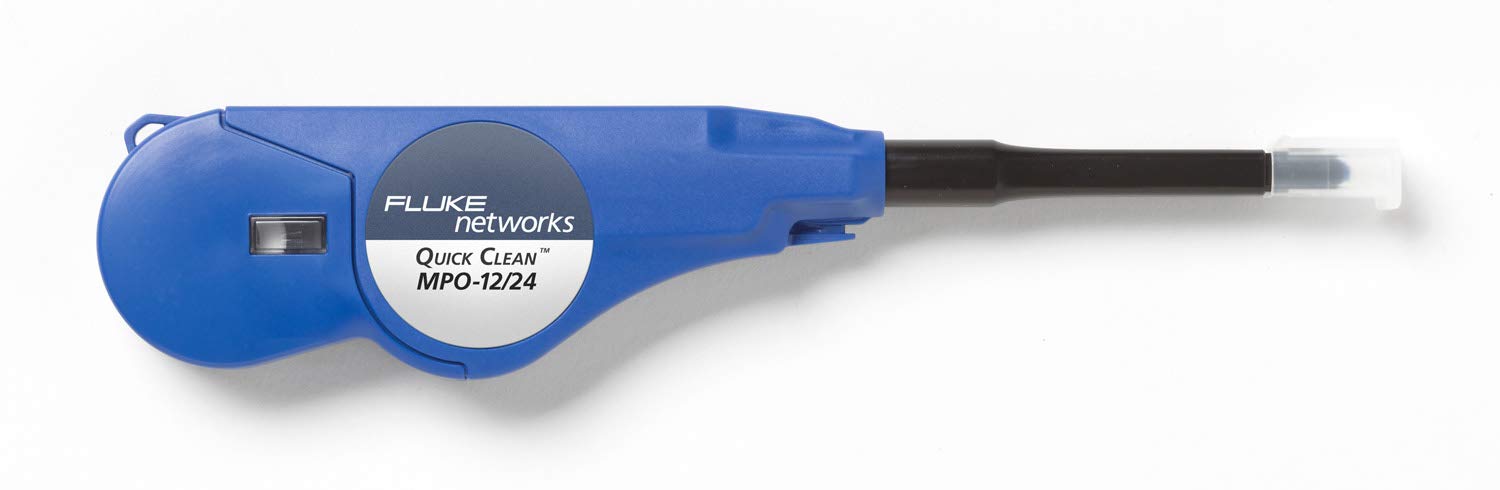 Fluke Networks QuickClean™ MPO 12/24 Fiber Optic Connector Cleaner - Single Pack | High-Performance Cleaning for Data Centers & Telecom Networks