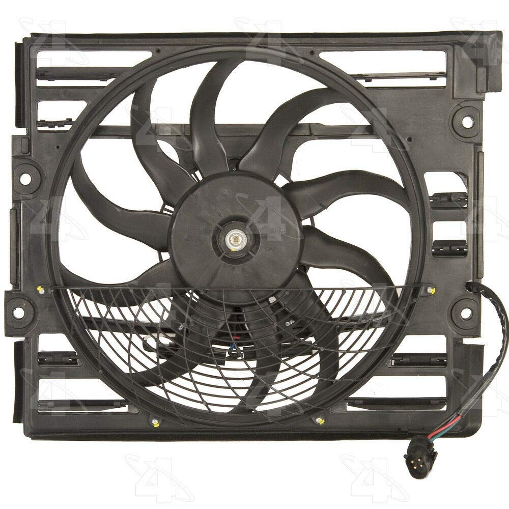 Four Seasons A/C Condenser Fan Assembly 76066 - Replacement Cooling Fan for Car AC System - Perfect for Summer Driving & Vehicle Maintenance
