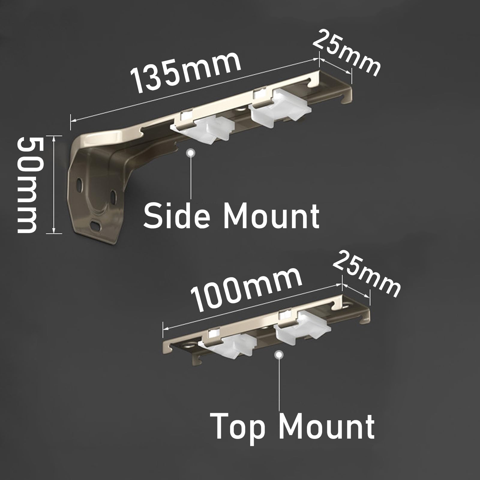 Aluminum Ceiling Curtain Track System - Double Rail Hospital & RV Curtain Rod (White, 6m/19.7ft) - Durable Medical & Mobile Home Partition Solution for Privacy & Room Dividers