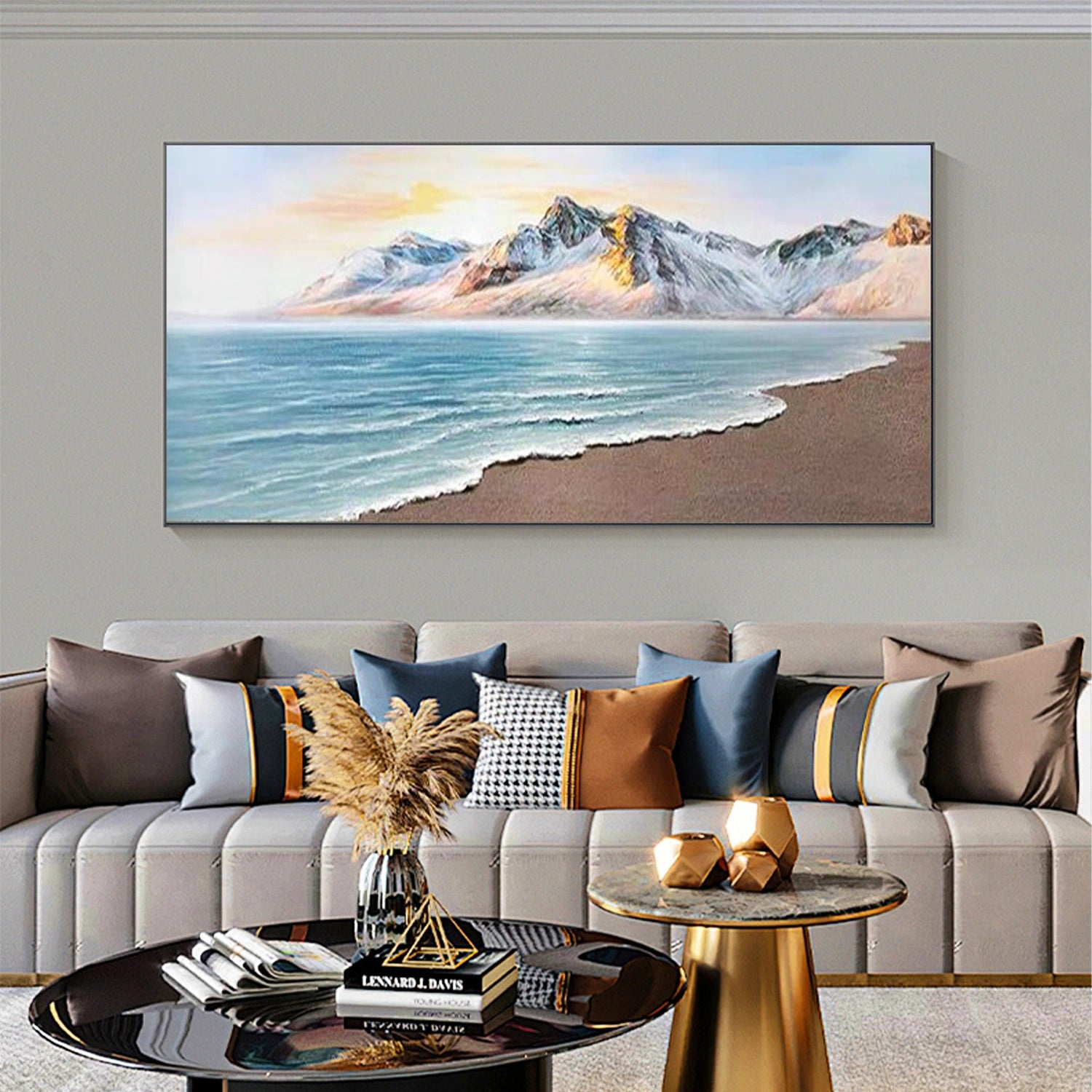 Ocean and Sky Painting #OS 253 - Stunning Seascape Wall Art for Home & Office Decor - Perfect for Living Room, Bedroom or Beach House