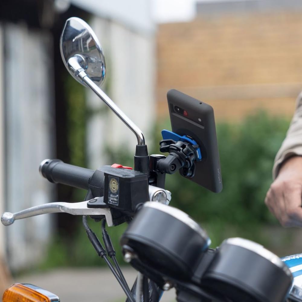 Quad Lock Motorcycle Phone Mount Kit - Vibration Dampener & Galaxy S24 Ultra MAG Case | Secure Phone Holder for Brake/Clutch | Perfect for Adventure Riding, Commuting & GPS Navigation