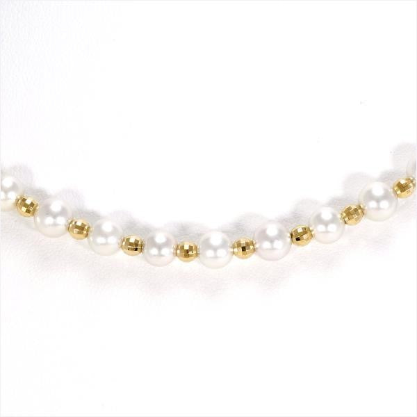 18K Yellow Gold Pearl Necklace for Women - Elegant Bridal Jewelry & Gift for Anniversary, Wedding, Birthday - Perfect for Formal Events & Special Occasions