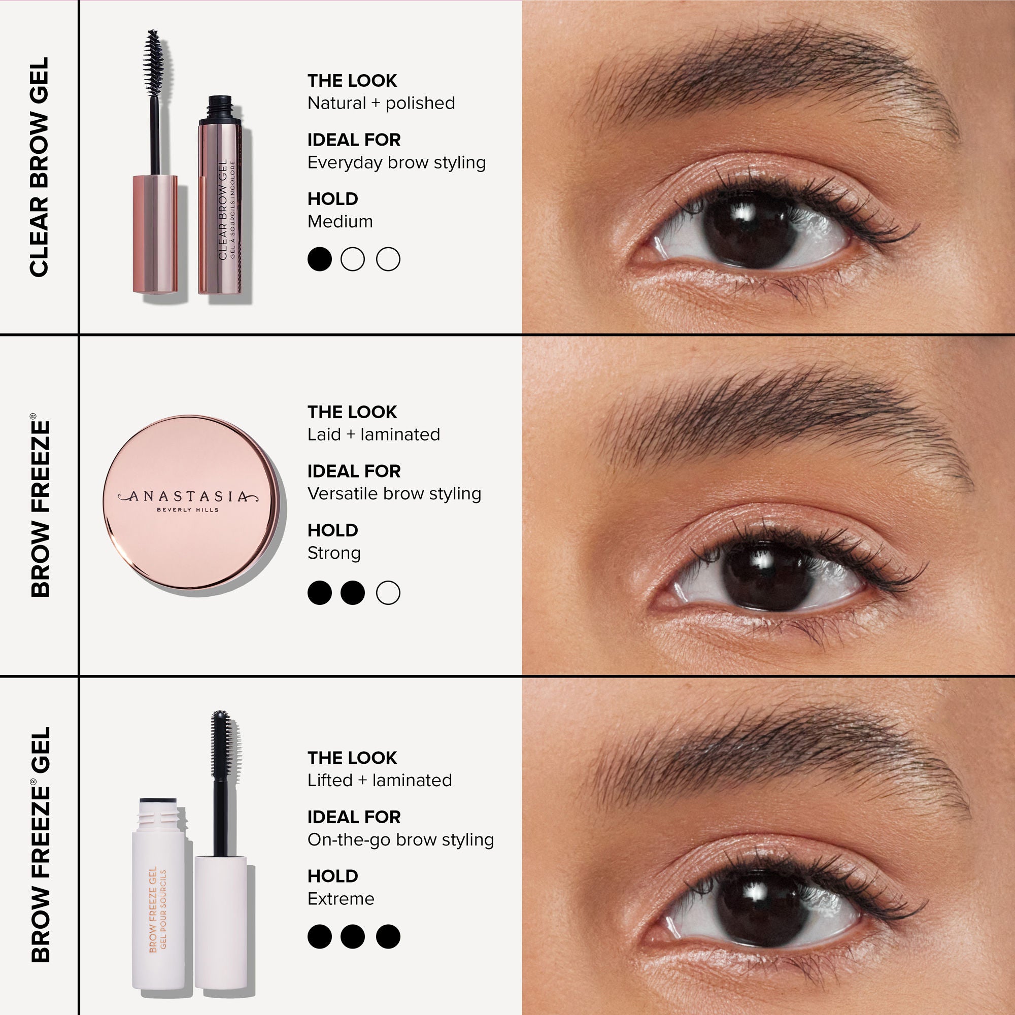 Brow Freeze Extreme Hold Laminated Look Sculpting Eyebrow Wax - Long Lasting Eyebrow Gel for Flawless Brows - Perfect for Daily Makeup & Special Occasions