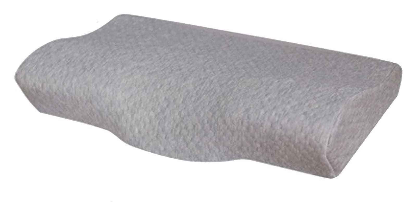 JIUYUE Memory Foam Pillow for Neck Pain Relief - Standard Size 19.6x11.8in, Slow Rebound Cervical Support Pillow with Butterfly Design (Grey) - Ideal for Side Sleepers, Back Pain Sufferers & Office Nap Use