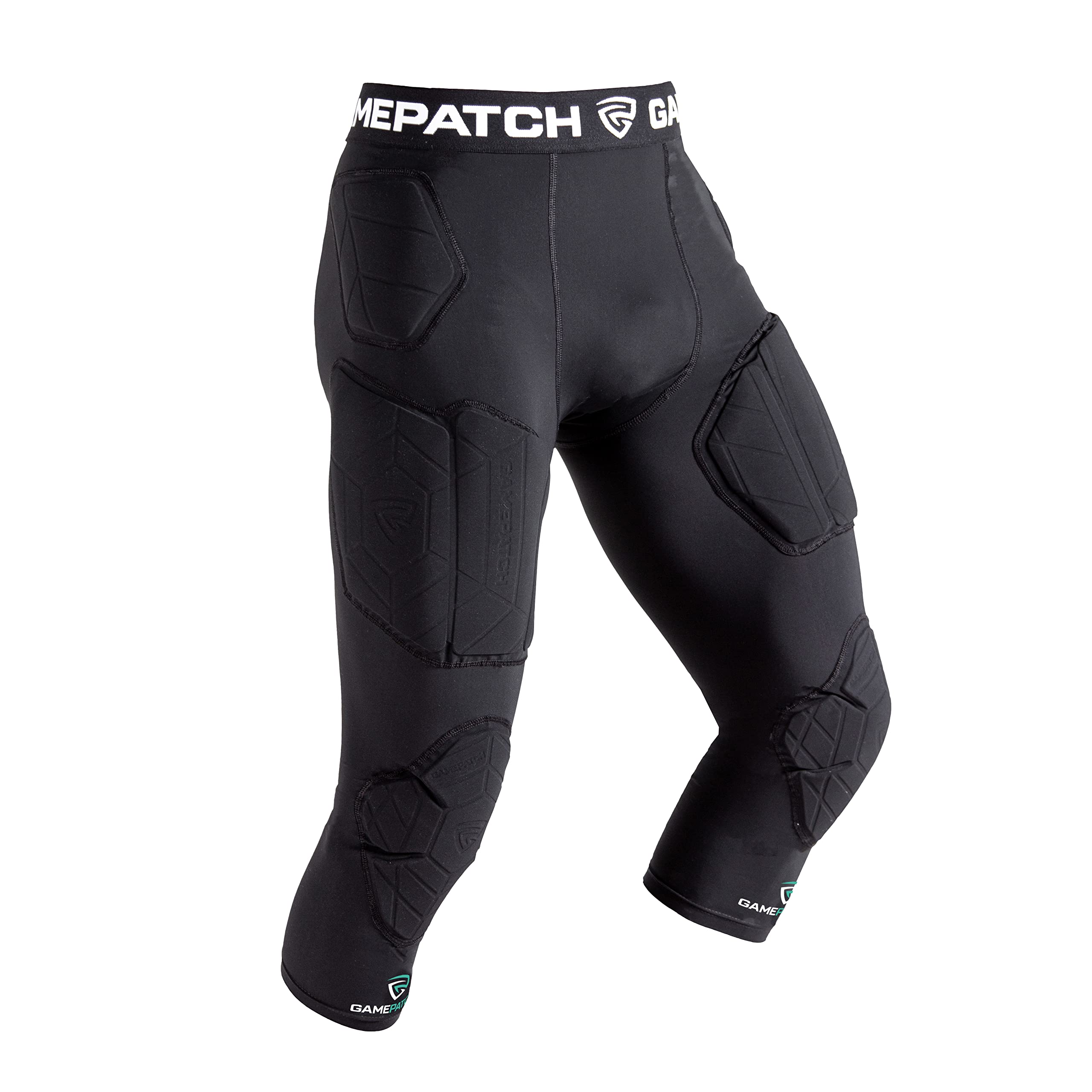 3/4 Compression Tights with Knee & Hip Protection | Shock Absorbing Technology for Men, Women & Kids | Perfect for Running, Yoga & Workouts