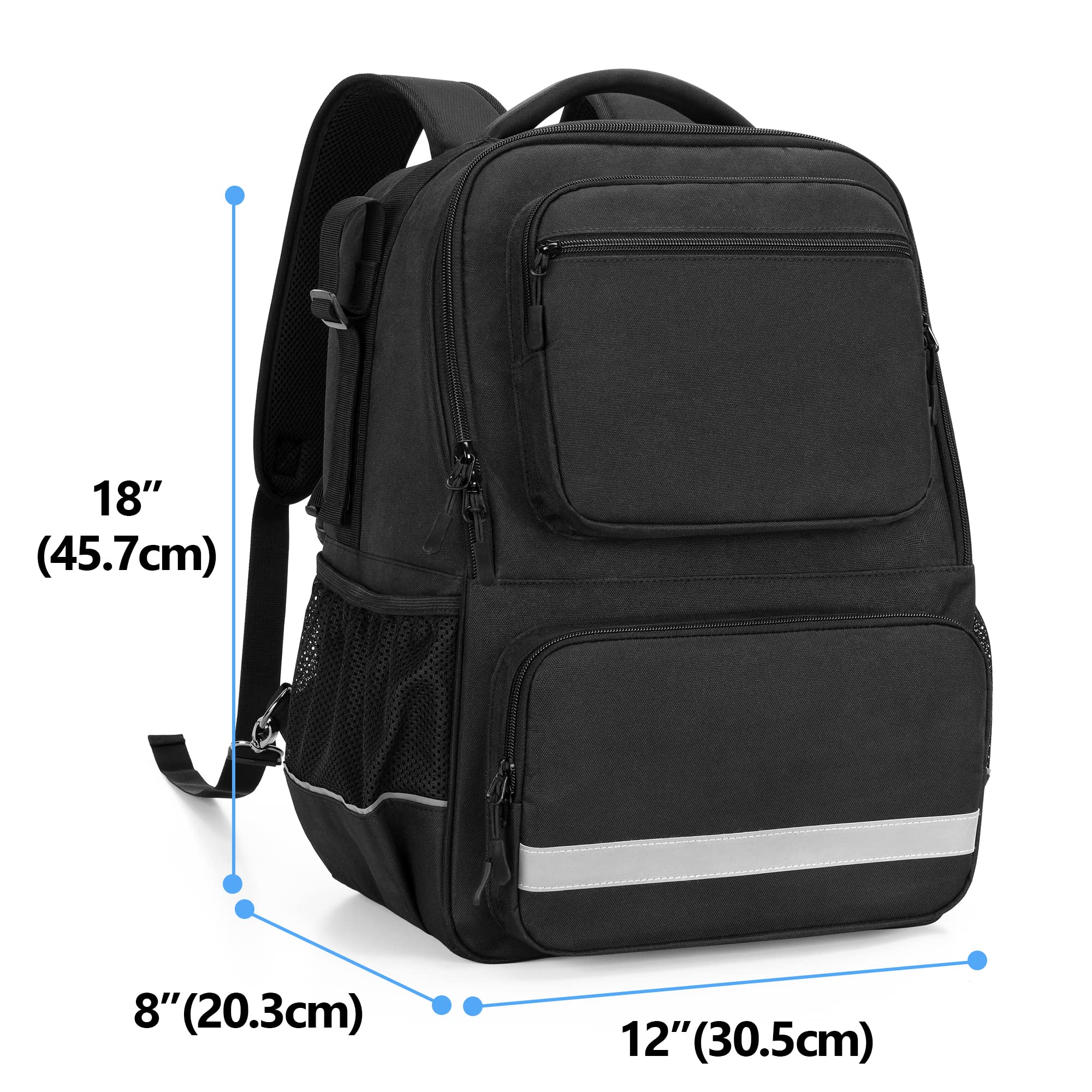 Samdew Insulated Wheelchair Backpack - Hanging Storage Bag with Thermal Pocket for Electric Wheelchairs | Durable Accessories for Adults & Seniors | Perfect for Daily Commute, Travel and Outdoor Activities