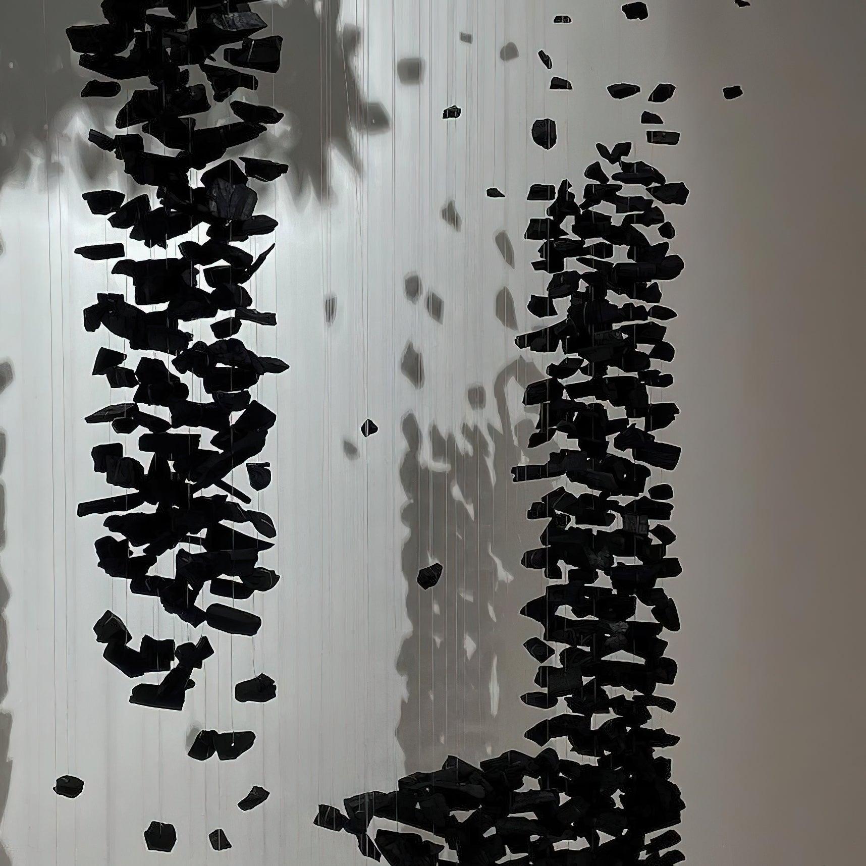 Elegant Black Charcoal Chandeliers - Modern Crystal Ceiling Light Fixtures for Dining Room, Living Room & Bedroom Decor
