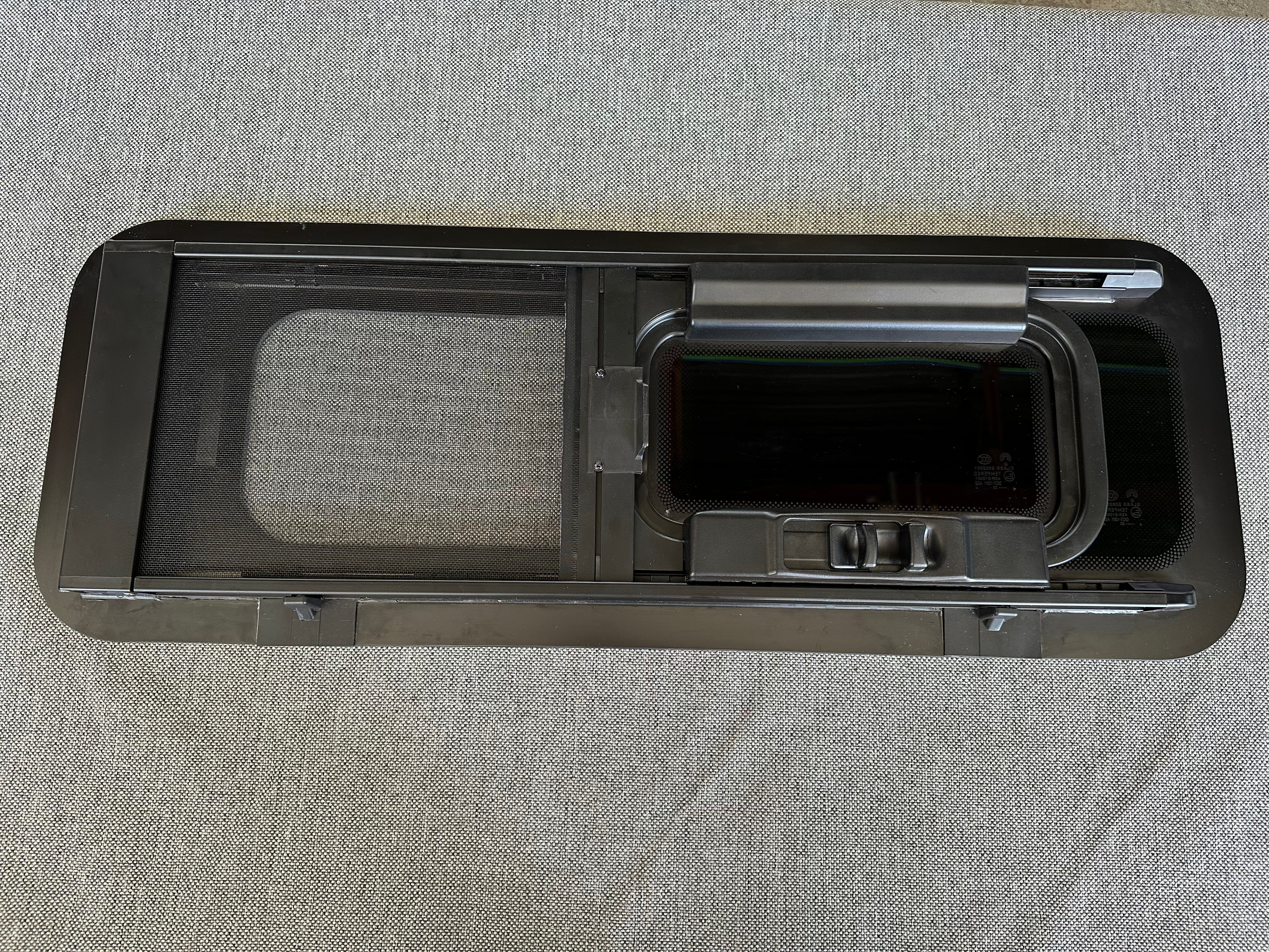 Rock Solid Components Slider Window with Bug Screen - Durable Aluminum Frame & Mesh Screen for Home, Office, and RV Ventilation - Perfect for Bedrooms, Kitchens, and Outdoor Spaces