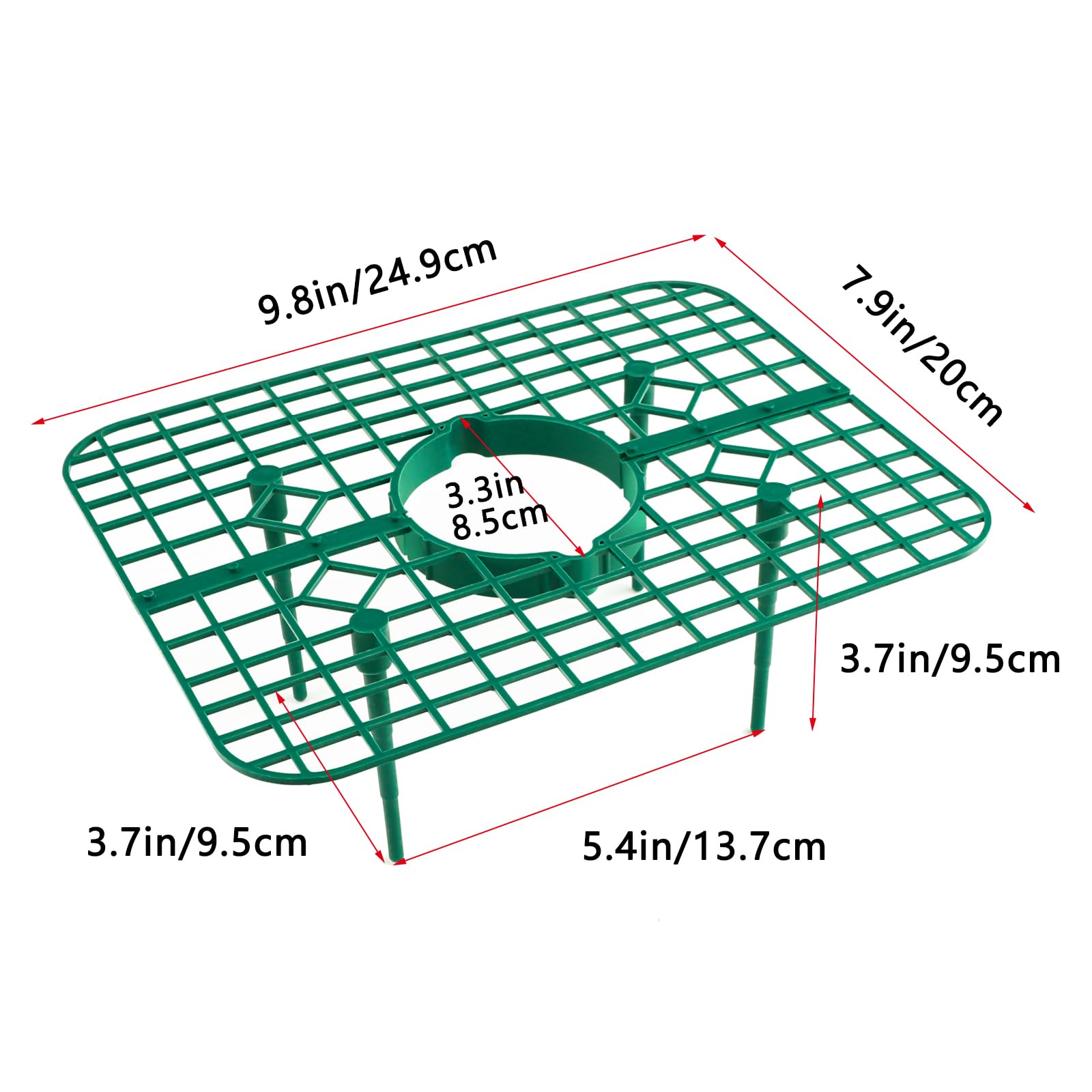 10 Pack Strawberry Plant Supports - Heavy Duty Metal Growing Stands for Healthy Strawberry Plants | Keeps Berries Clean & Off the Ground | Ideal for Garden, Raised Beds & Hydroponic Systems
