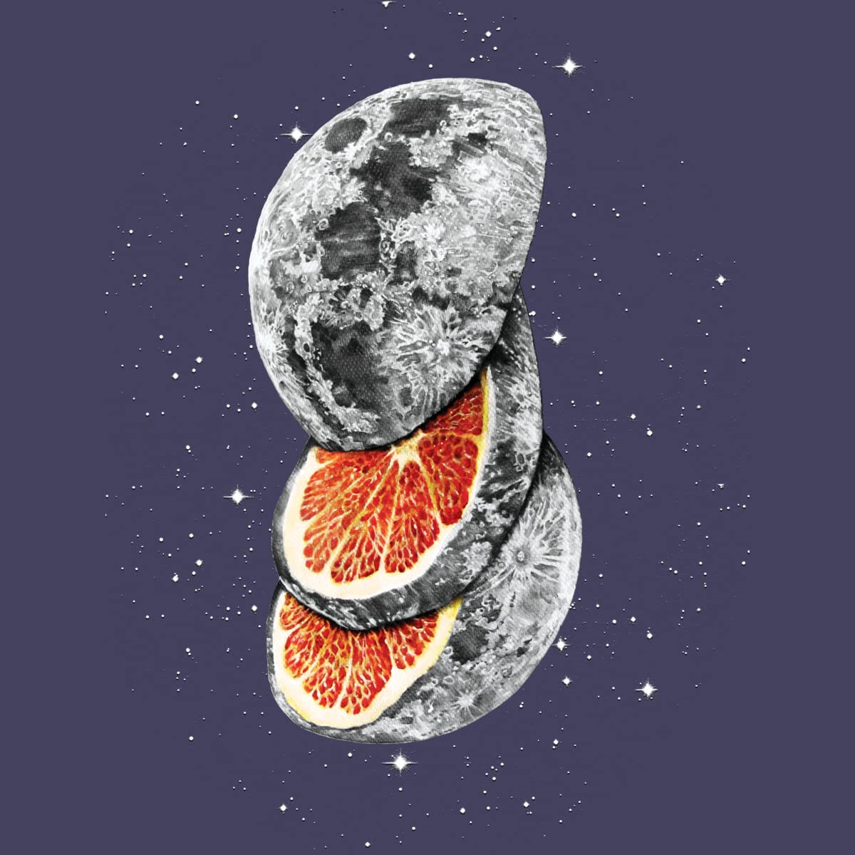 Design By Humans Women's Lunar Fruit by JPOrmiston Racerback Tank Top - Soft Breathable Workout & Yoga Top for Women - Perfect for Gym, Running & Summer Outfits