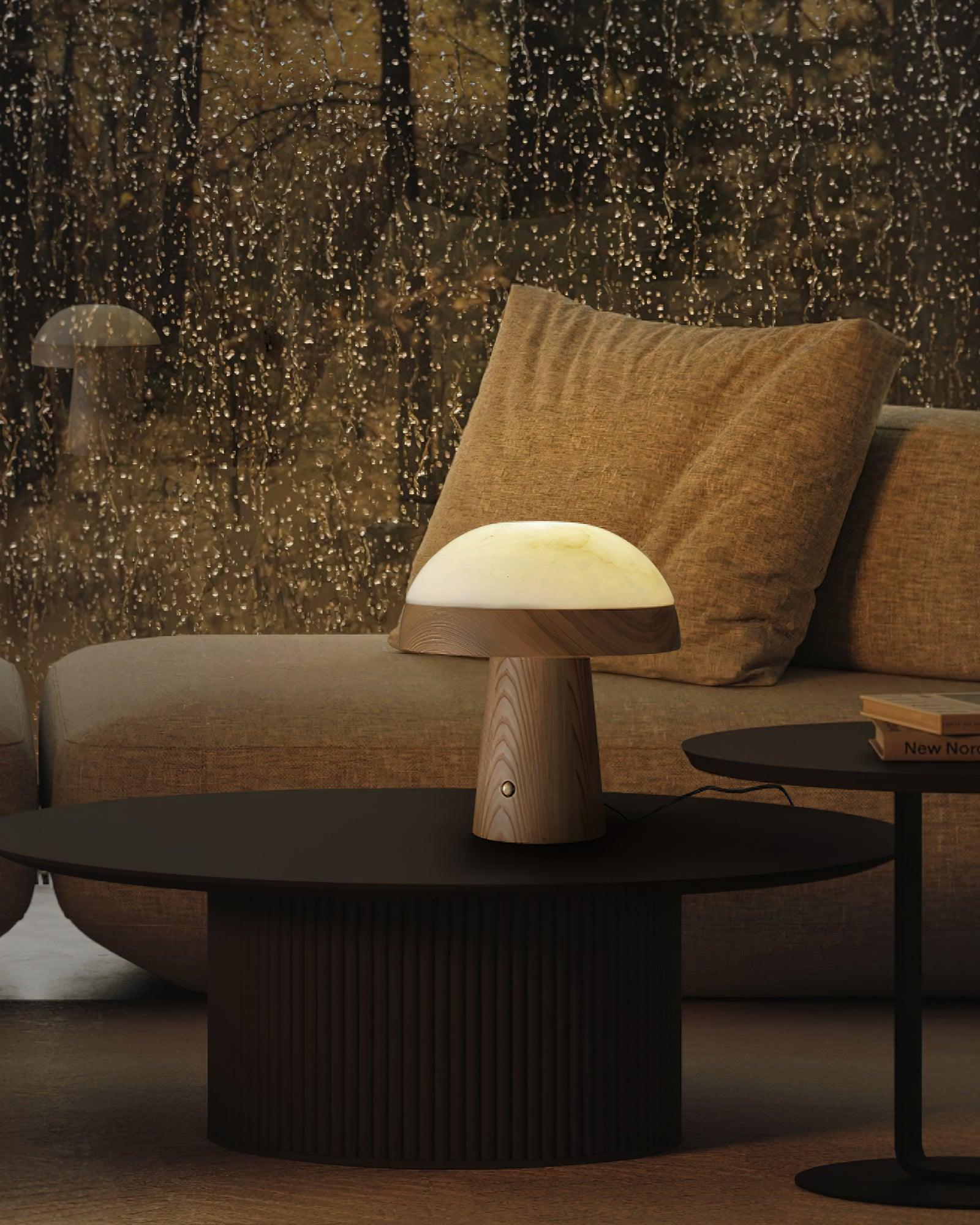 Mushroom Cloud Table Lamp - Modern LED Night Light for Bedroom, Living Room & Office - Soft Ambient Lighting for Relaxation & Decor