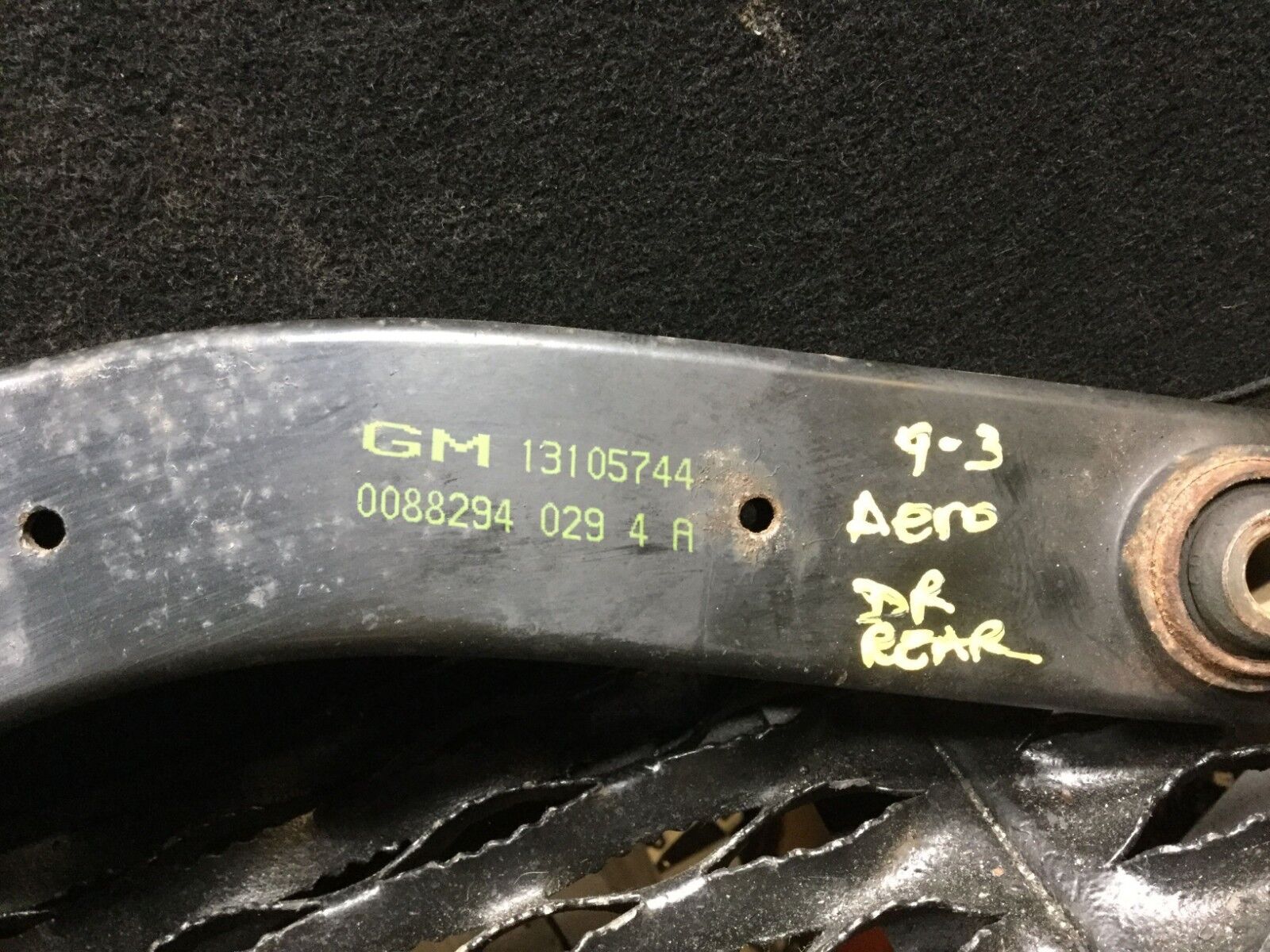 2003-2008 Saab 9-3 Left Rear Upper Control Arm OEM 13105744 - Perfect for Suspension Repair & Maintenance