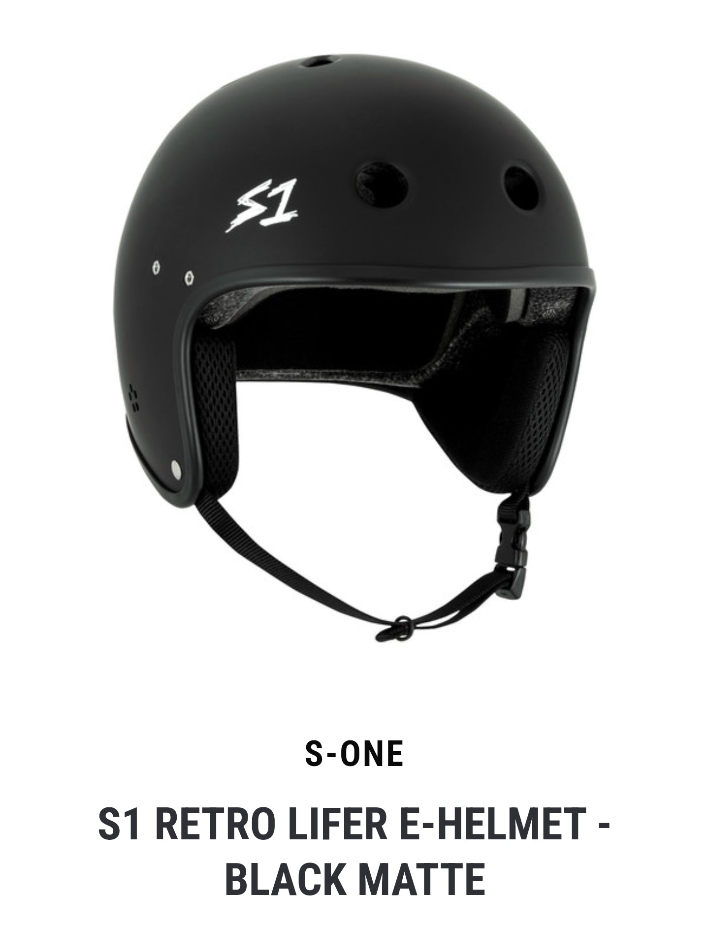 Retro Lifter E-Bike Helmet - Matte Black XXXL for Adults - Vintage Style Safety Gear for Electric Bikes, Cycling & Commuting