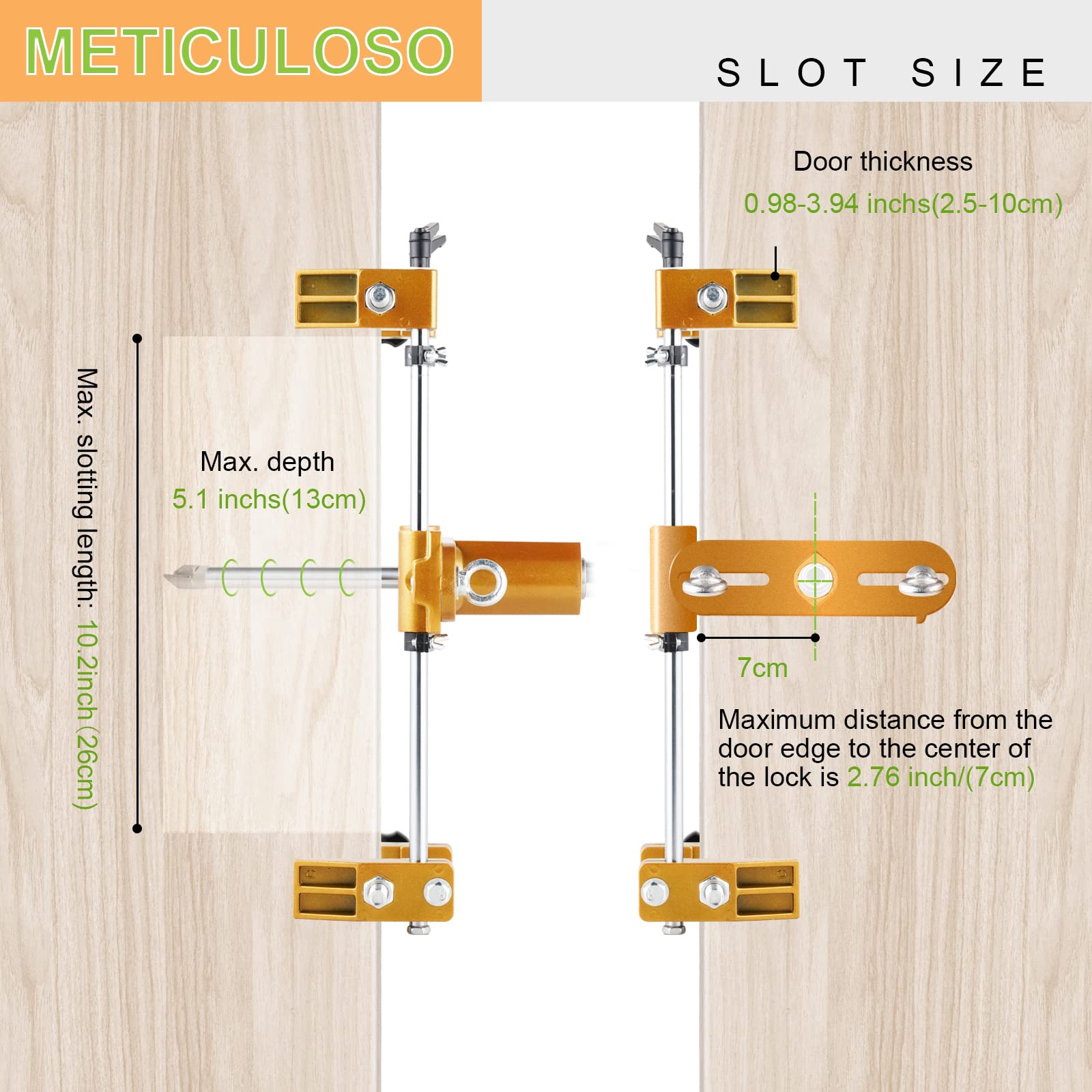 **Professional Door Lock Hole Opener Kit - Updated Wooden Door Lock Mortiser with 3 Drill Bits - Perfect for DIY Door Lock Installation & Repair - Ideal for Home, Office & Apartment Security Upgrades**