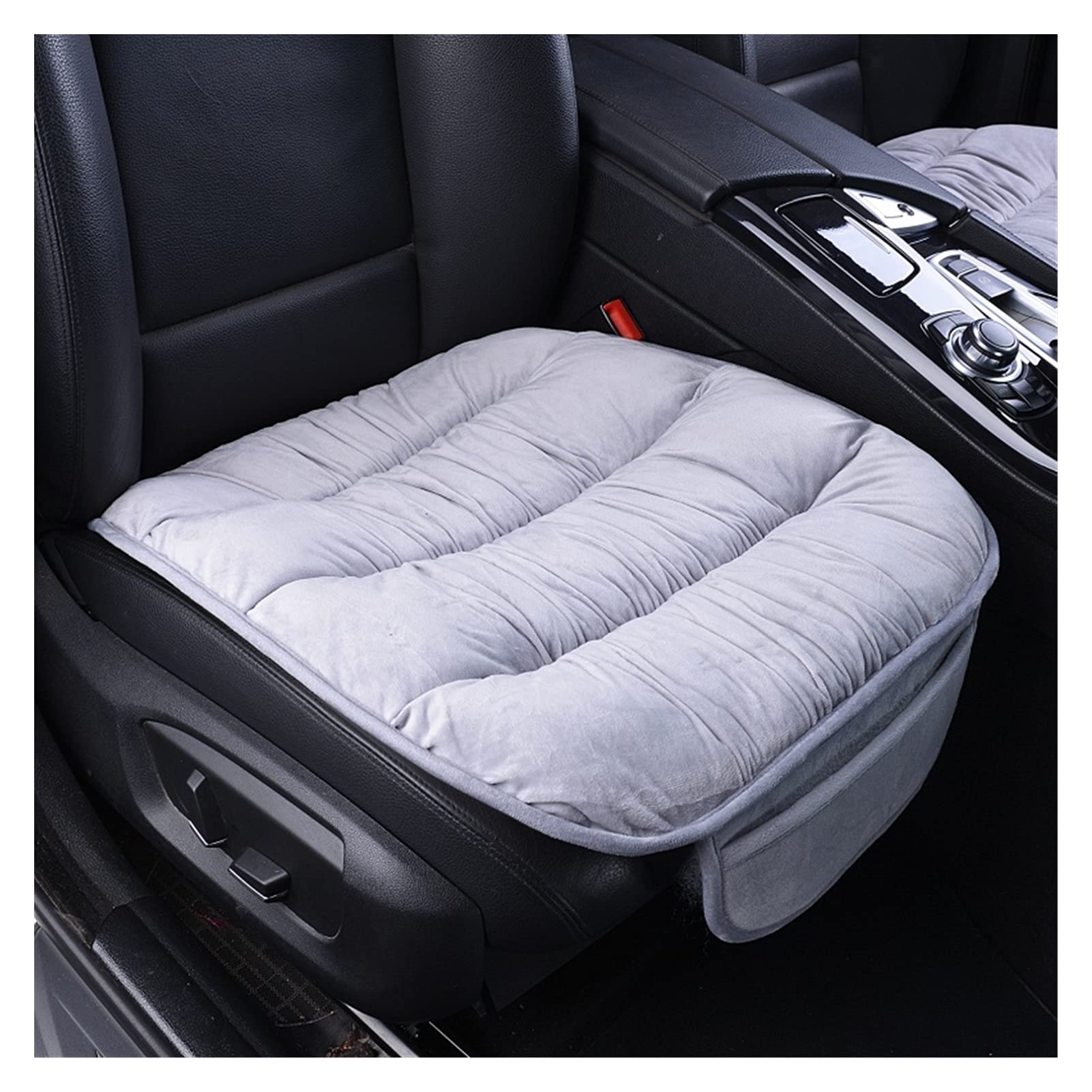 **AxleZx Universal Flocking Cloth Car Seat Cover - Warm & Protective for SUV, Sedan, Truck - Durable Interior Accessories (Titanium) - Perfect for Winter & Long Drives**