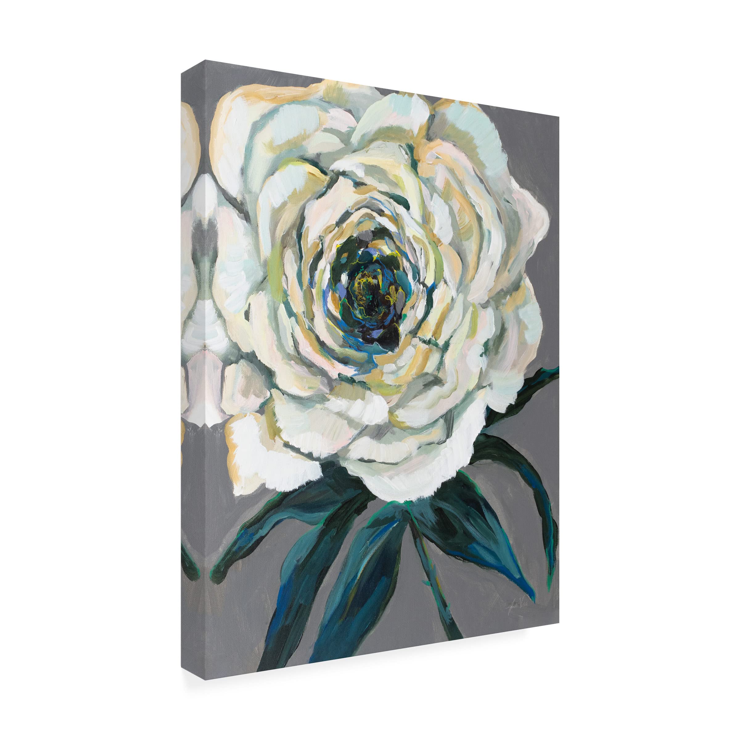 Trademark Fine Art 'Hygge Flowers Pattern II' Canvas Wall Art by Sue Schlabach - Scandinavian Home Decor for Living Room, Bedroom & Office