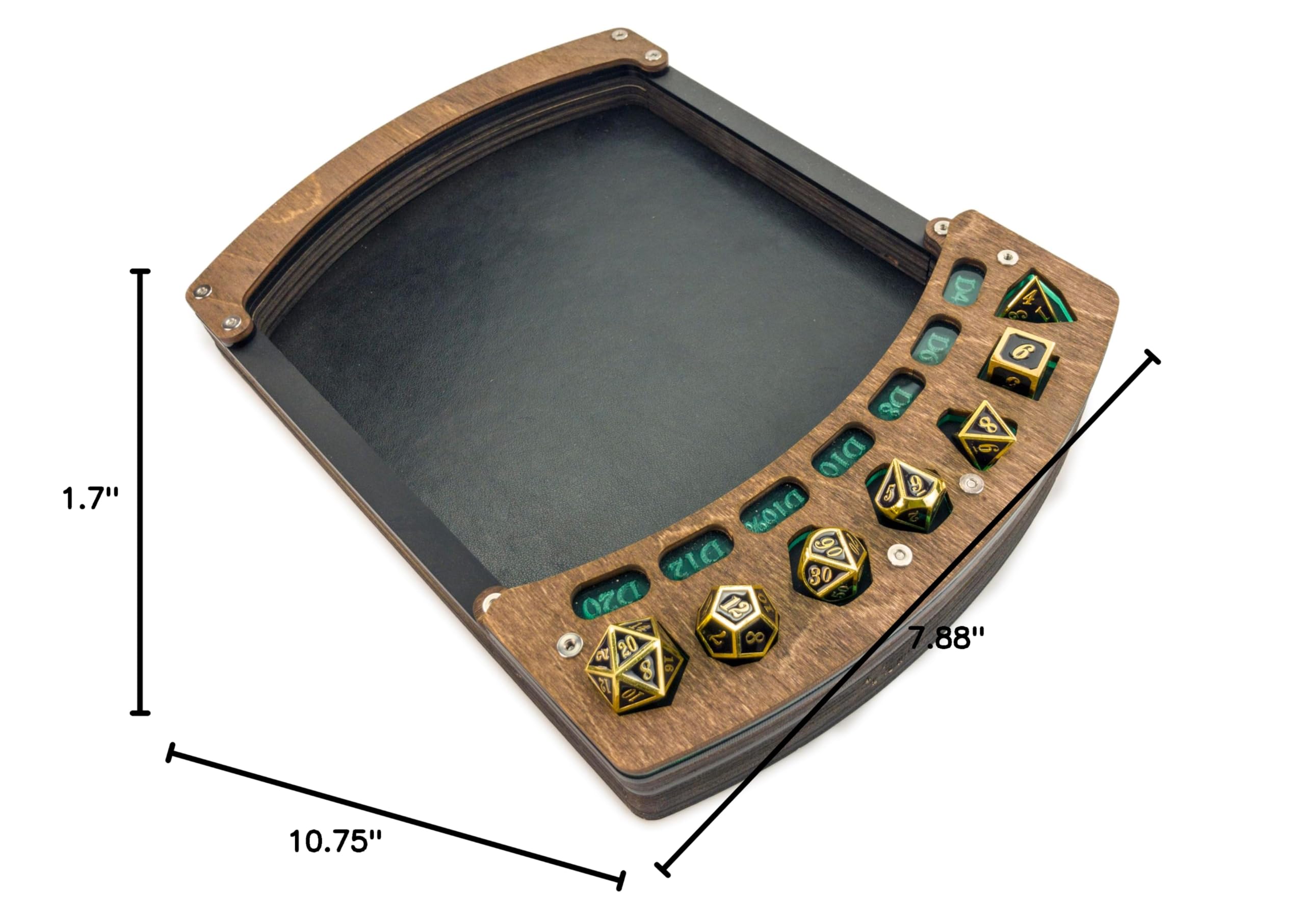 C4Labs Detachable Dice Stand & Storage Tray - Interchangeable Display for RPG Dice, Miniatures & Gaming Accessories | Perfect for D&D, MTG & Board Game Enthusiasts
