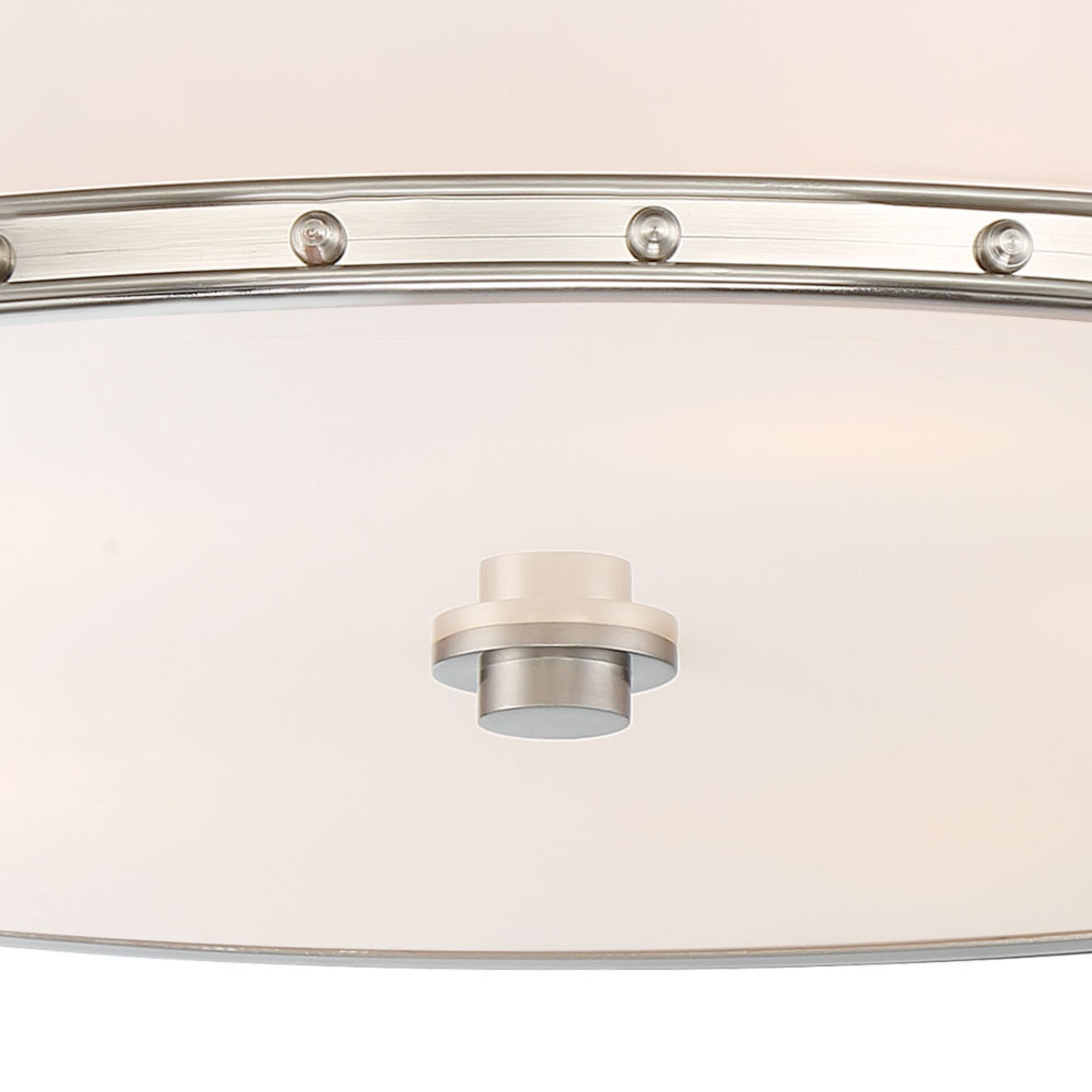 20 Inch LED Flush Mount Ceiling Light - Brushed Nickel Finish - Energy Efficient Modern Lighting for Bedroom, Kitchen, Hallway
