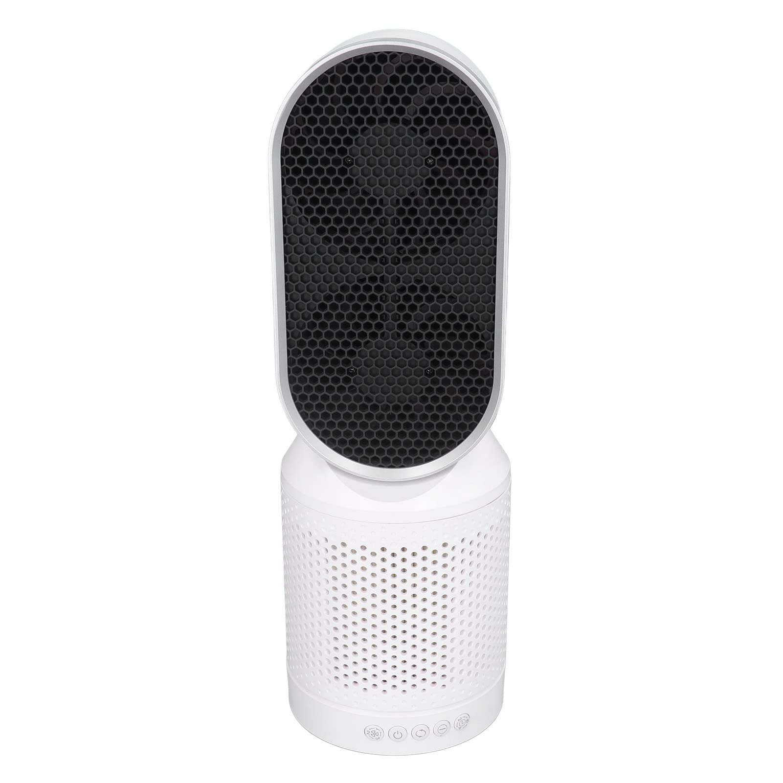 Pinsofy 24W Desktop Air Purifier with 3 Speed Settings & US Plug (100-240V) - Compact Air Cleaner for Dust, Allergies, and Odors | Perfect for Office, Living Room, and Bedroom Use