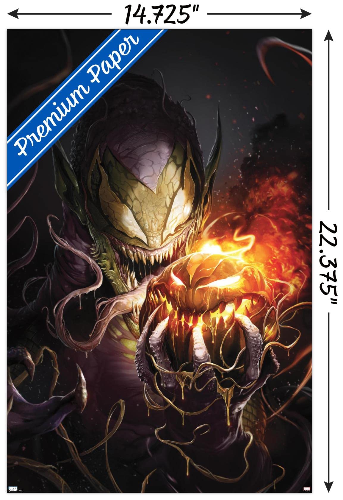 Marvel Comics Green Goblin Venom Wall Poster - The Amazing Spider-Man #32 Premium Print, 22.4
