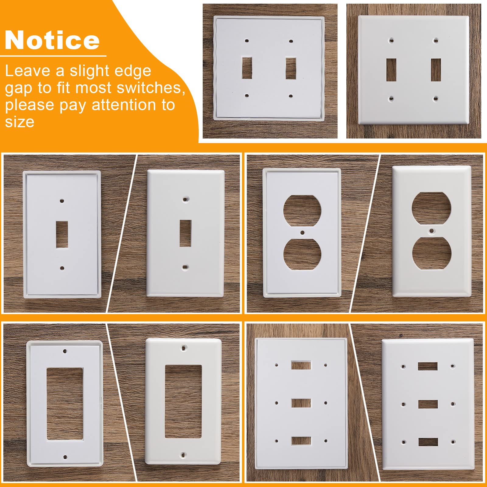 Energy-Saving Electrical Outlet Insulation Pads - 28 Pack Weatherproof Foam Switch Sealers for Wall Plates | Reduce Drafts & Save Energy in Homes & Offices