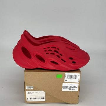 Adidas Yeezy Foam RNNR Vermilion - Men's Size 9 Sneakers (GW3355) | Comfortable Slip-On Shoes for Running, Gym & Casual Wear