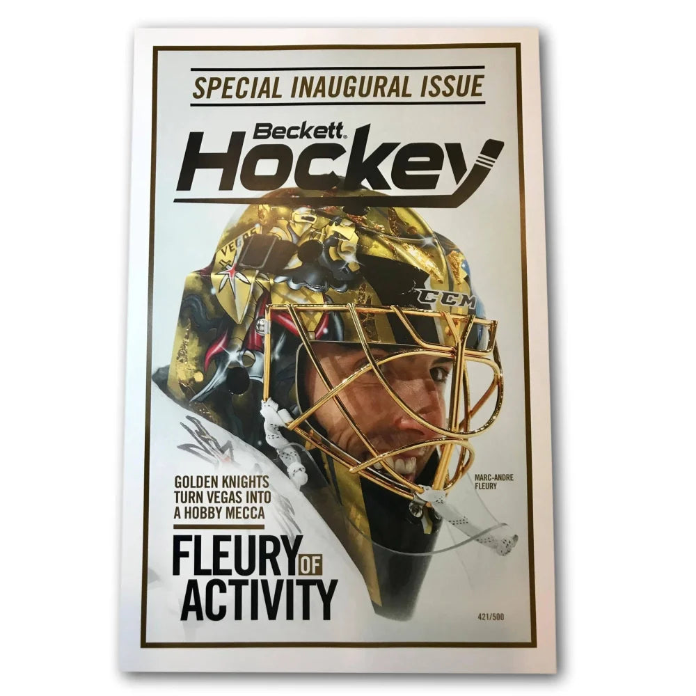 Marc Andre Fleury Vegas Golden Knights Beckett 11x17 Limited Edition Poster #D/500 VGK - Perfect for Hockey Fans, Man Cave Decor & Sports Memorabilia Collectors