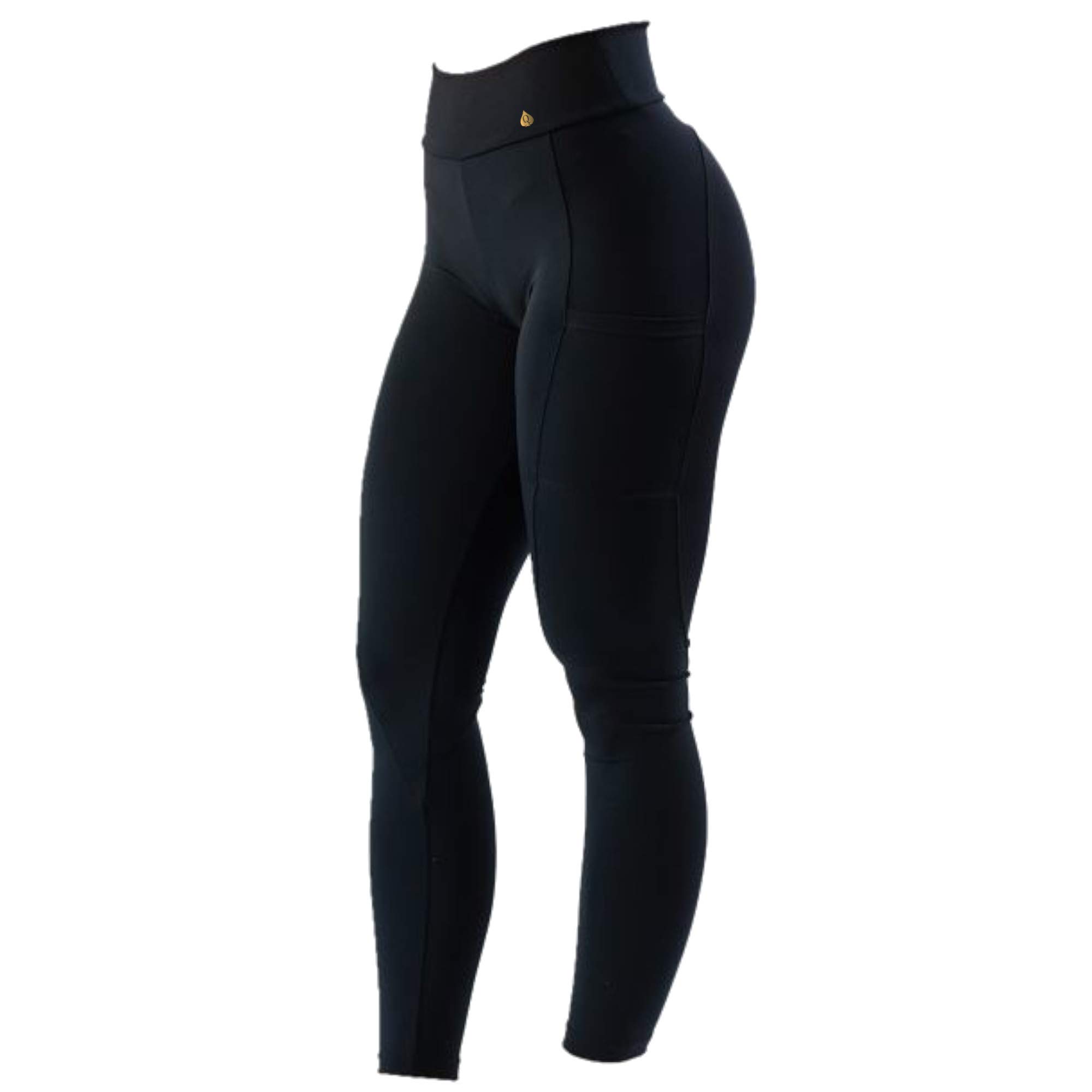 QOS - Gold Label Smooth Leggings - Original Queen of Spades Edition | High-Waist Yoga Pants for Women | Perfect for Workouts, Running & Lounge Wear