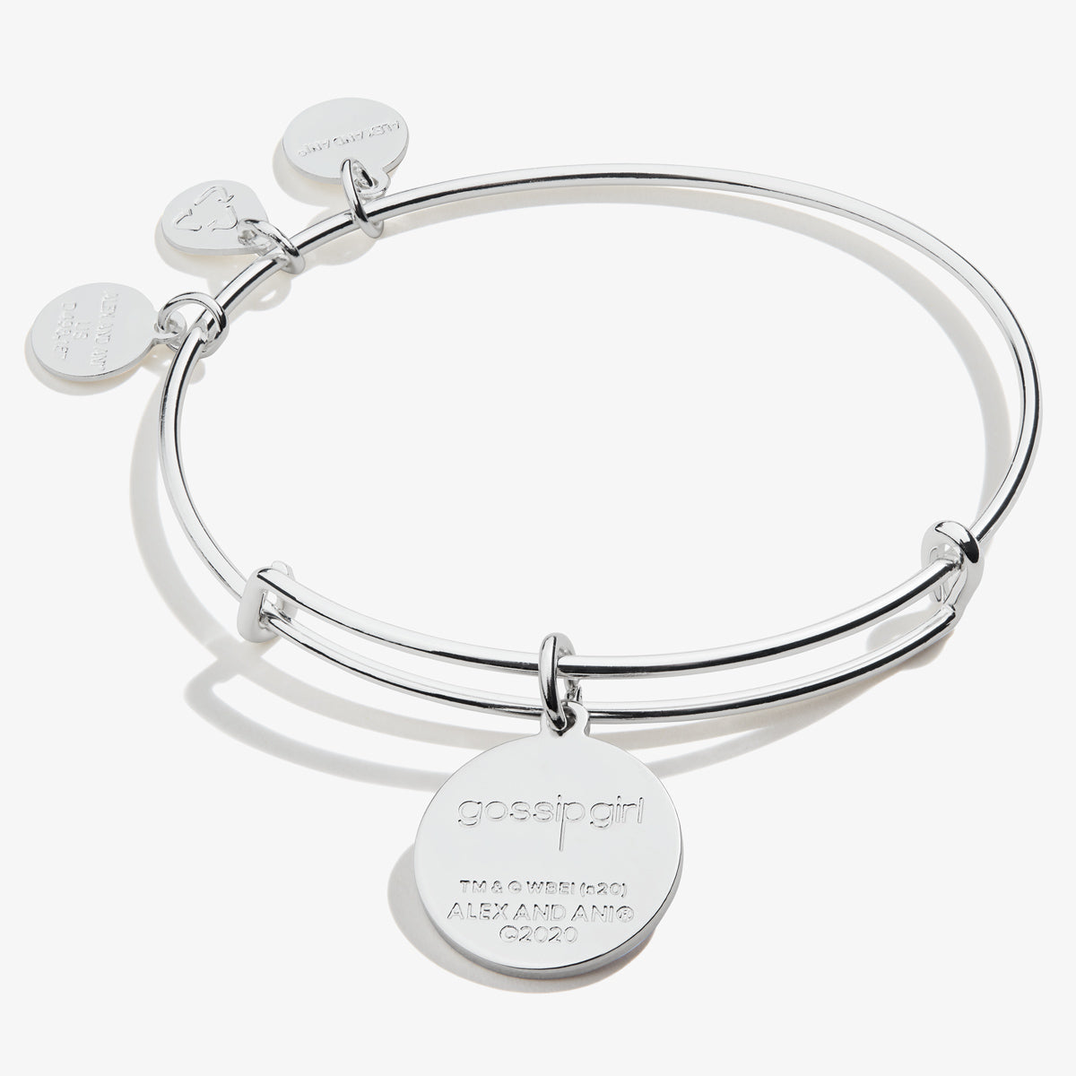 Gossip Girl Logo Charm Bangle Bracelet - Fashion Jewelry for Women & Teens - Perfect for Parties, Gifts & Everyday Wear