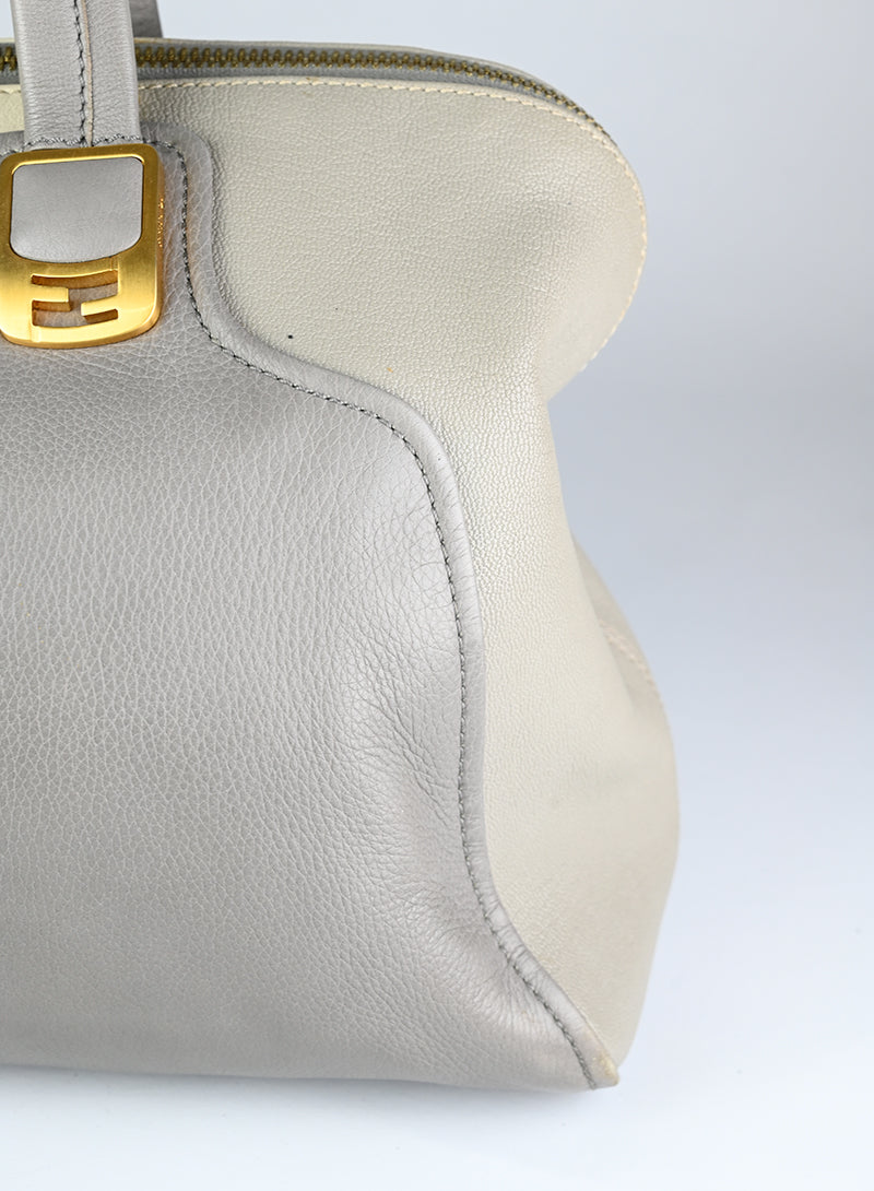 Fendi Chamaleon Leather Handbag in Grey - Stylish & Luxurious Crossbody Bag for Women, Perfect for Work, Travel & Evening Events