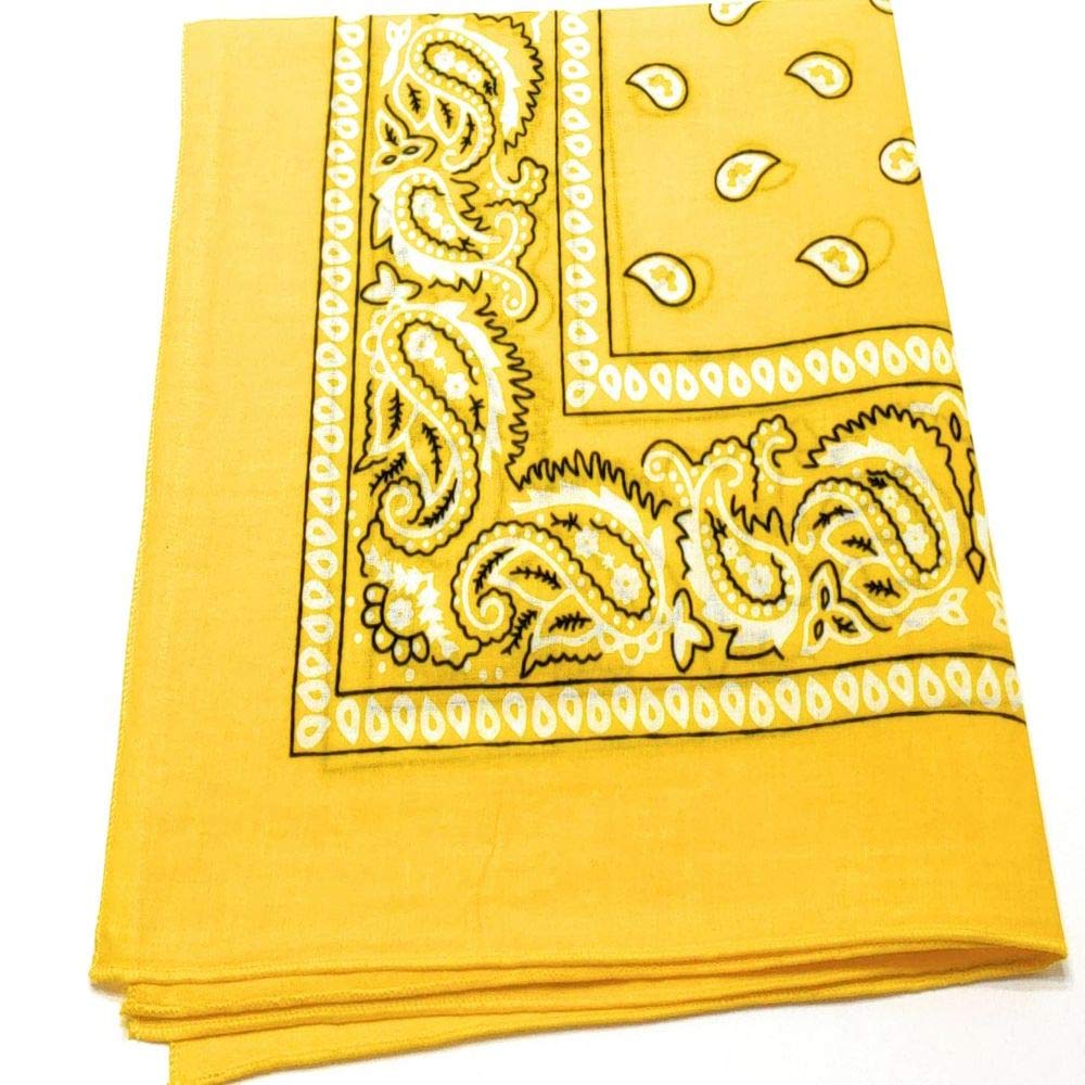 50 Pack Western Style Bandanas for Men & Women - Bulk Cowboy Neck Scarves for Rodeo, Halloween, Cosplay & Outdoor Activities