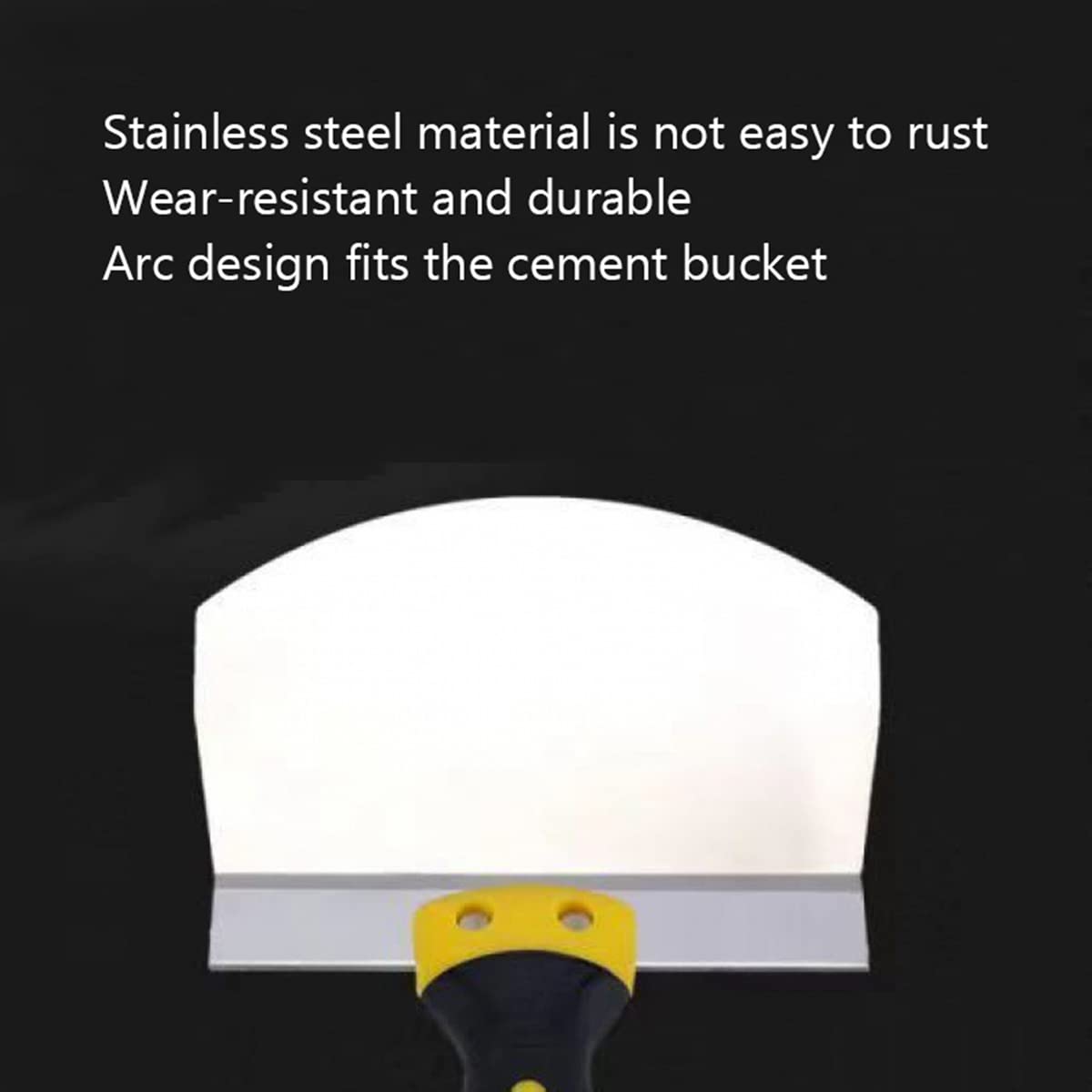 Stainless Steel Drywall Trowel - Professional Construction Spatula for Plastering, Smoothing & Repairing Walls - Perfect for DIY Home Renovation and Professional Construction Projects