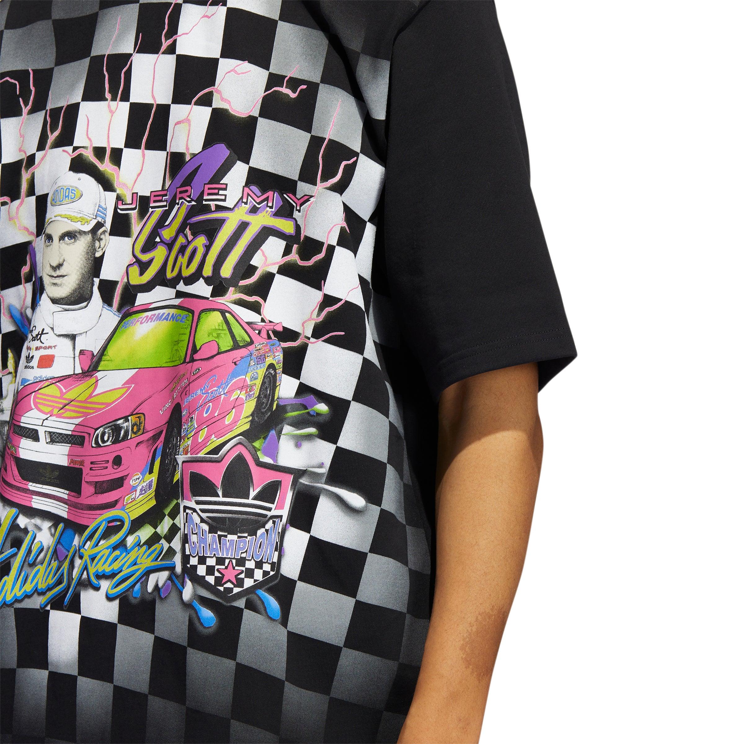 Jeremy Scott Rally Tee - Black Graphic T-Shirt for Men | Trendy Streetwear & Casual Outfit | Perfect for Concerts, Parties, and Everyday Wear