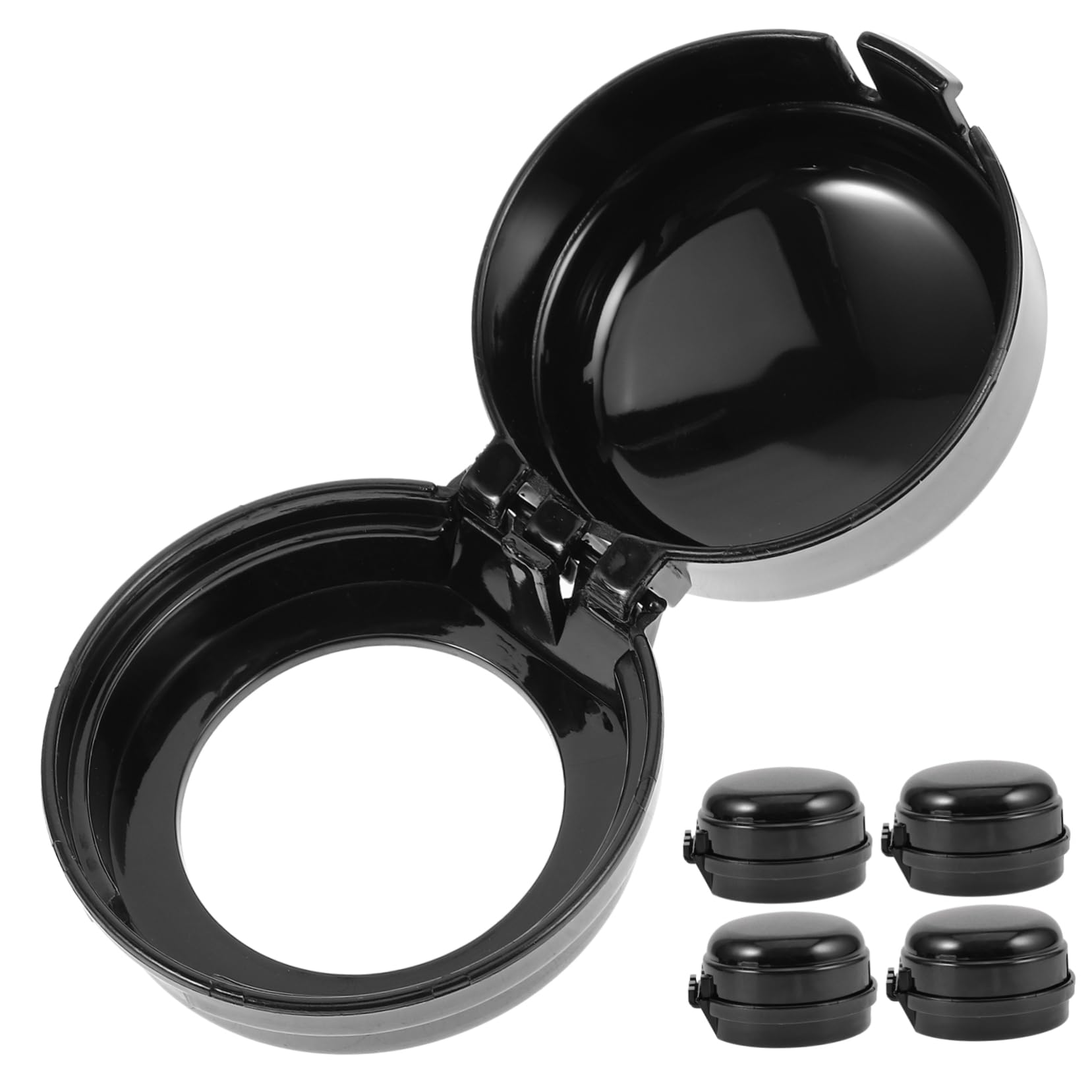 GARVALON 5-Piece Child Safety Switch Cover Set - Stove Knob Covers, Door Lock Protectors & Fish Ruler - Baby Proofing for Kitchen Appliances and Cabinet Doors (Home Safety & Childproofing Essentials)