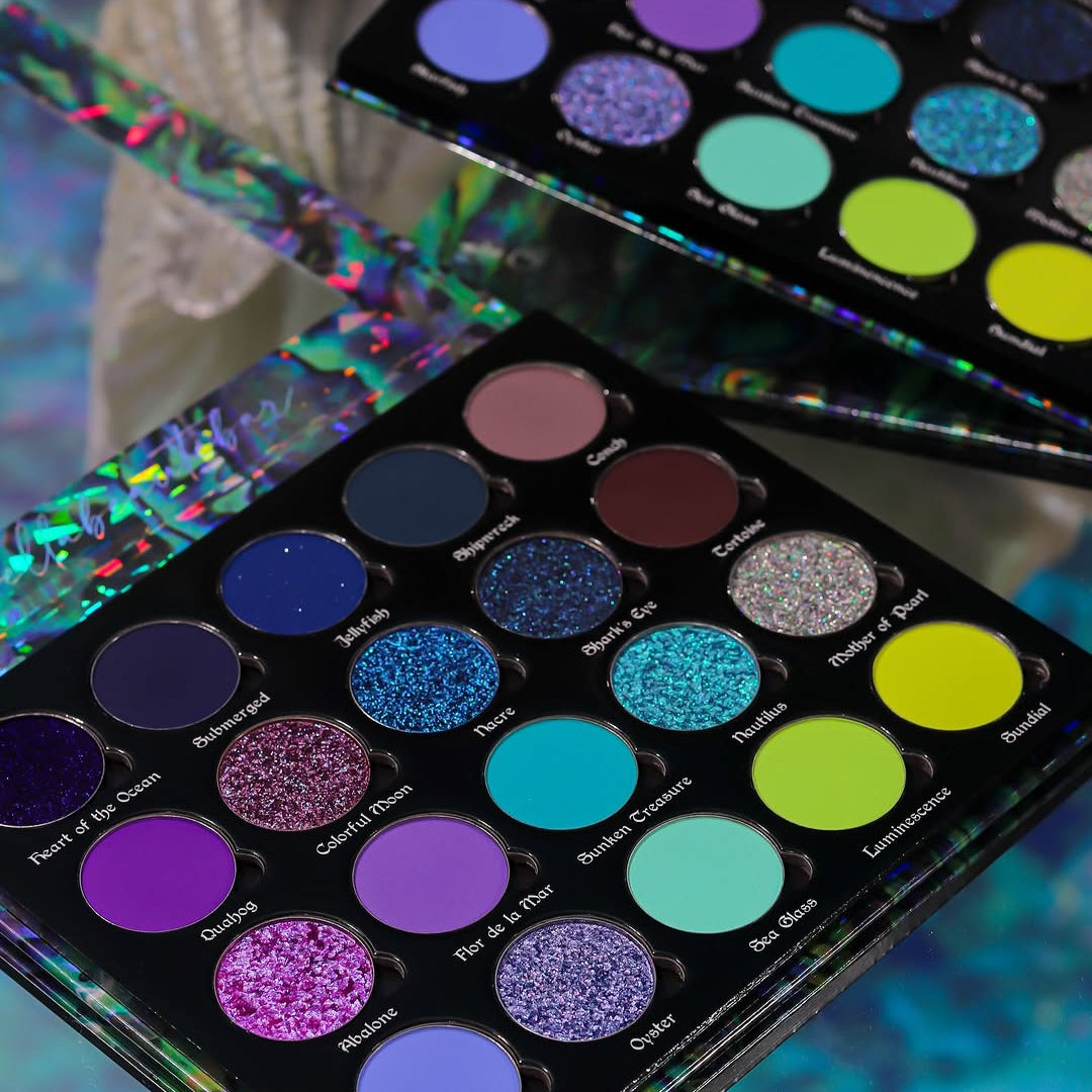Ocean Jewel Eyeshadow Palette - 12 Vibrant Matte & Shimmer Shades for Stunning Eye Makeup | Perfect for Day & Night Looks, Parties & Special Occasions