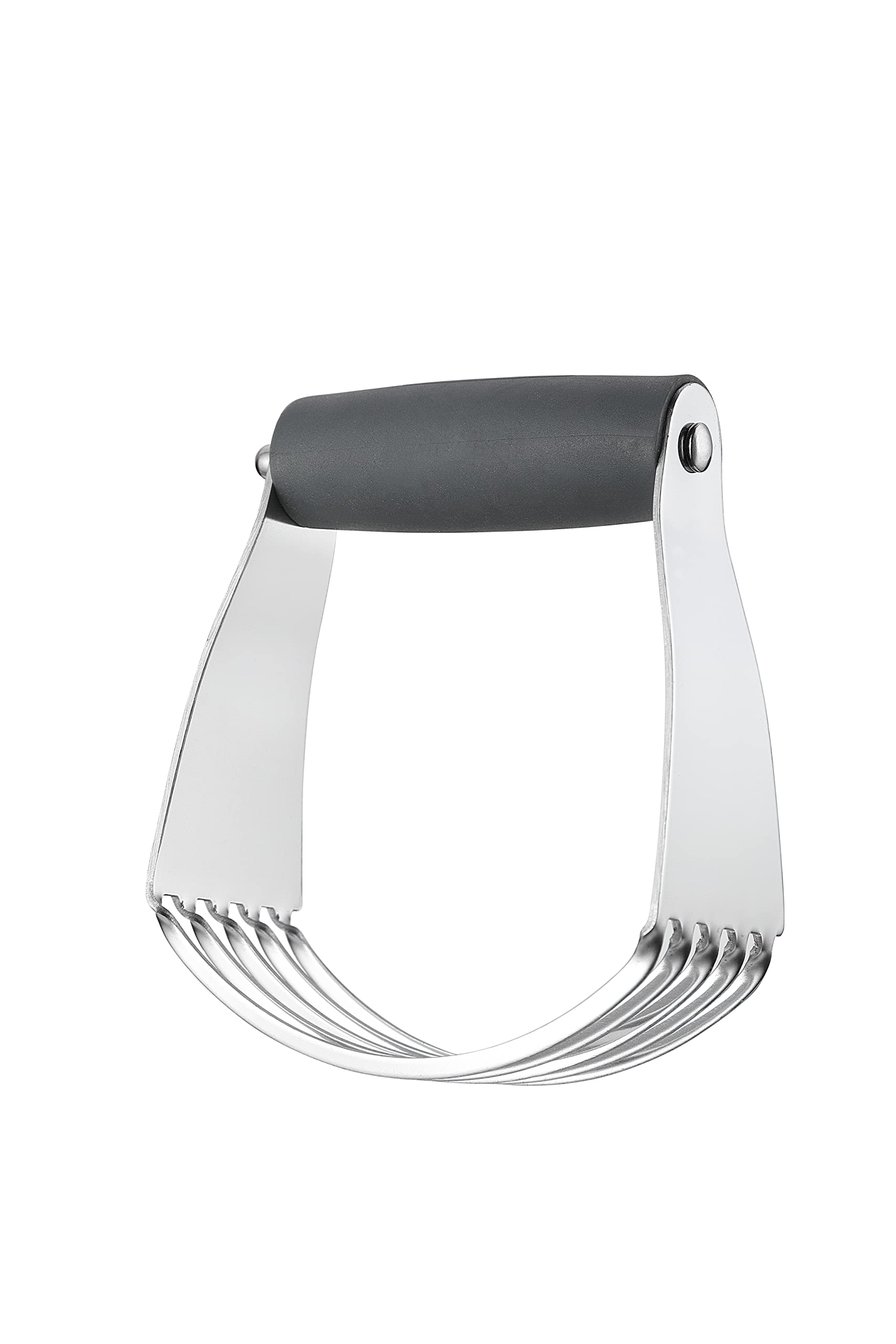 Spring Chef Medium Gray Dough Blender - Professional Stainless Steel Pastry Cutter with Thick Durable Blades | Dishwasher Safe Baking Tool for Pies, Cookies & Pastry Dough | Perfect for Home Bakers & Professional Chefs