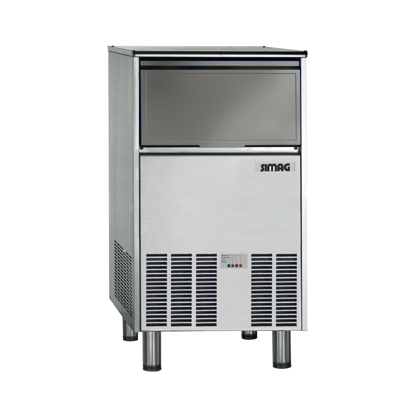 Simag SCH50 107 lb Self-Contained Ice Maker Machine - Air Cooled Commercial Ice Machine 115V for Restaurants, Bars, and Hotels