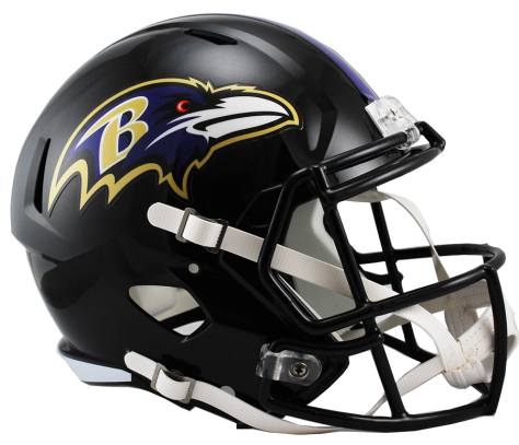 Baltimore Ravens Speed Replica Helmet – Officially Licensed NFL Football Helmet for Fans & Collectors – Perfect for Game Day, Tailgating, and Sports Decor
