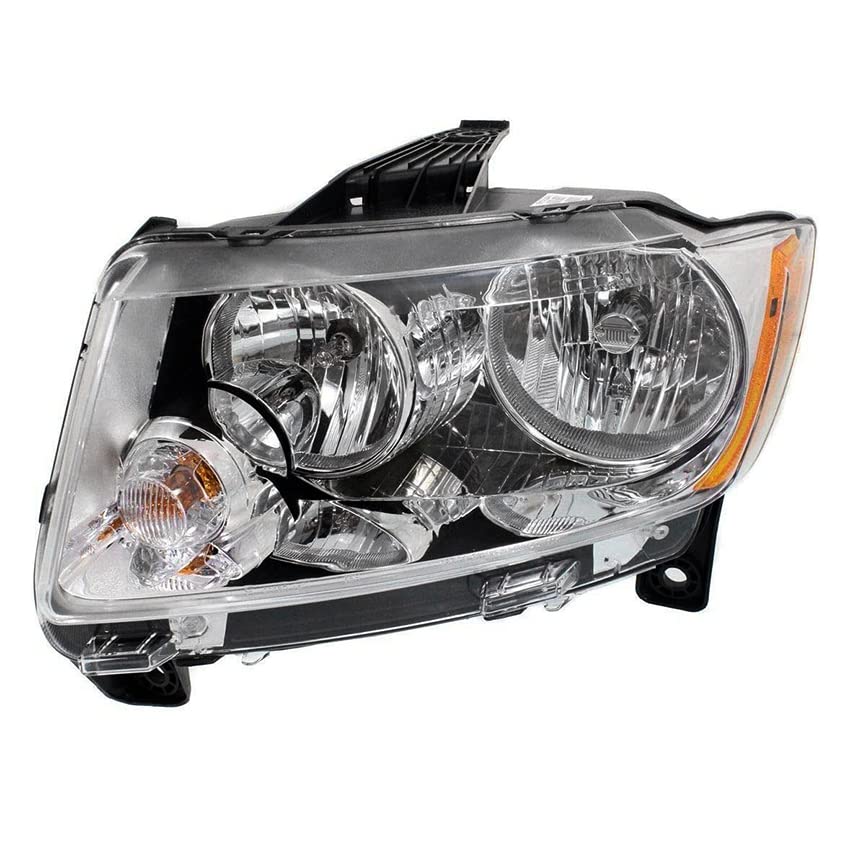 RAREELECTRICAL Replacement Halogen Headlight Assembly - Driver Side for 2011-2013 Jeep Grand Cherokee Laredo Sport (Part# 55079379AF CH2502224) | Perfect for Night Driving & Off-Road Adventures