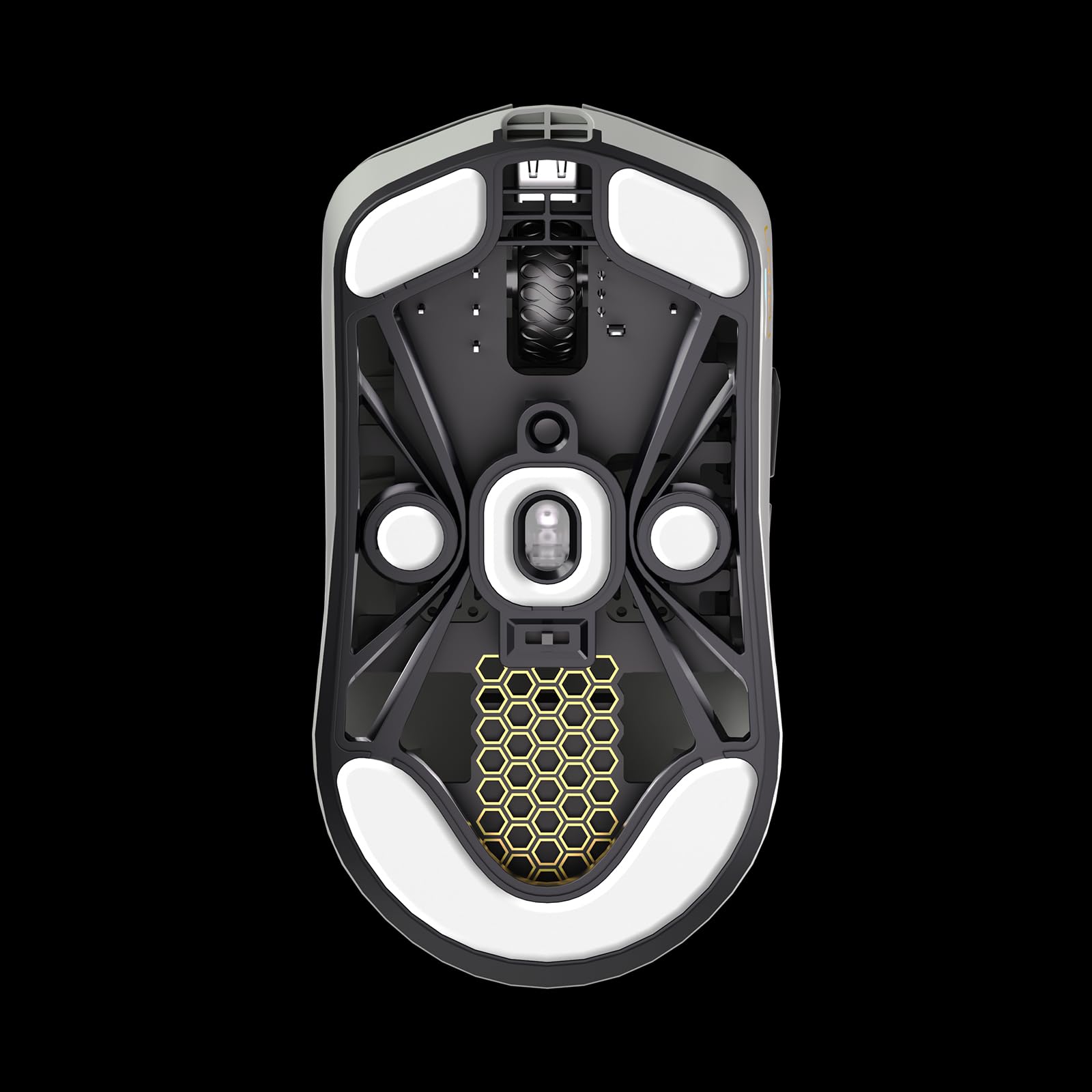 Lamzu Maya X Wireless Gaming Mouse - Ultra Lightweight 47g, Optical Switches, 30000 DPI, Symmetrical Design, Nordic 52840 MCU, Dustproof Encoder, PAW3950 Sensor - Perfect for FPS, MOBA & Esports Gaming (Grey)