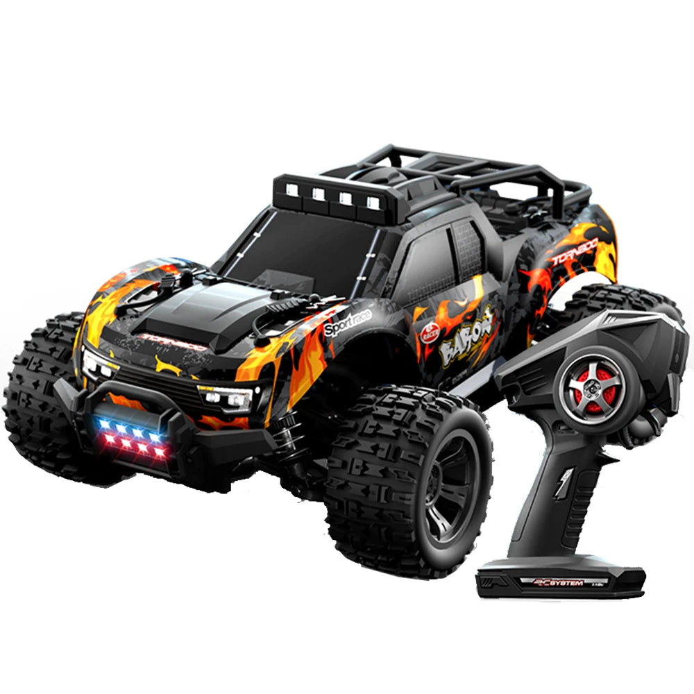 JJRC C8810 1/18 Scale 4WD High Speed Remote Control Off-Road RC Truck - Durable All-Terrain Vehicle for Kids & Adults, Perfect for Backyard Racing, Beach Driving & Outdoor Adventures