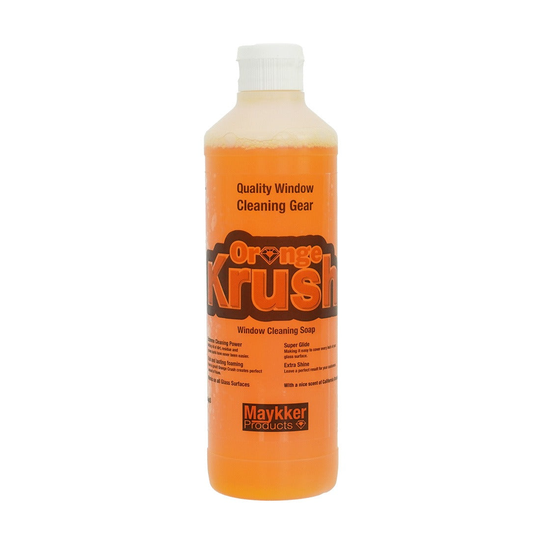 Maykker Orange Krush Window Cleaning Soap - Streak-Free Formula for Sparkling Clean Windows at Home & Office | Eco-Friendly & Non-Toxic