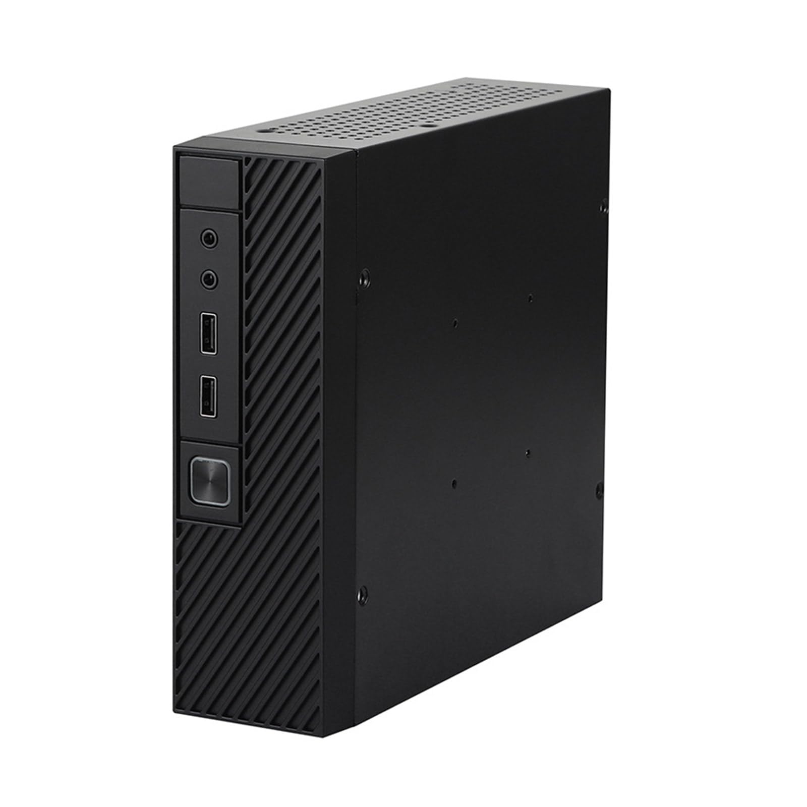 HDKEAN M06 HTPC Case - Industrial Mini PC Enclosure with USB 2.0 Ports for Home Theater & Office Use | Compact & Efficient Computer Chassis for Media Streaming & Industrial Control Applications